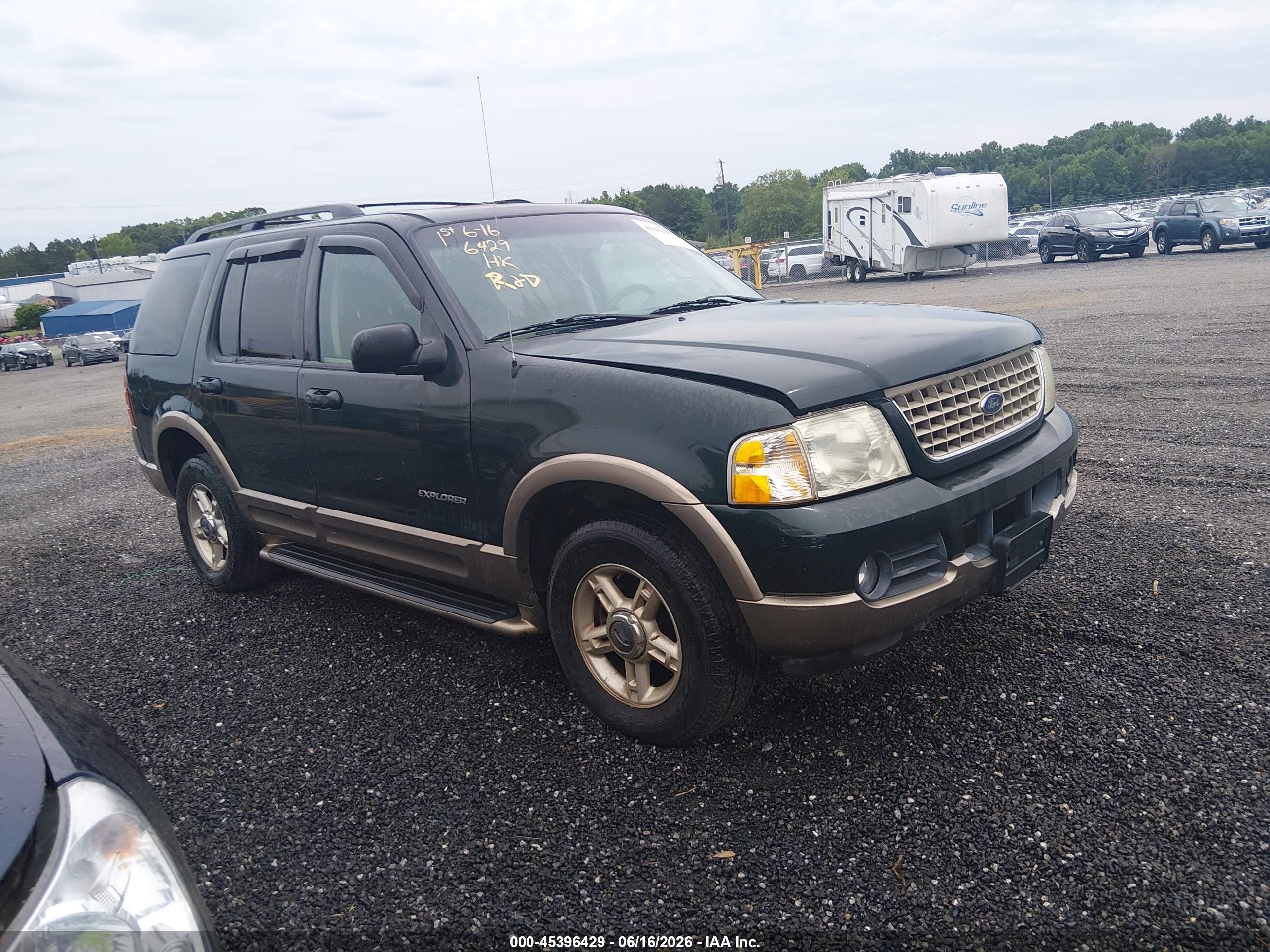 2002 Ford Explorer Eddie Bauer, VIN 1FMZU74K32UD38192 — Normal wear
