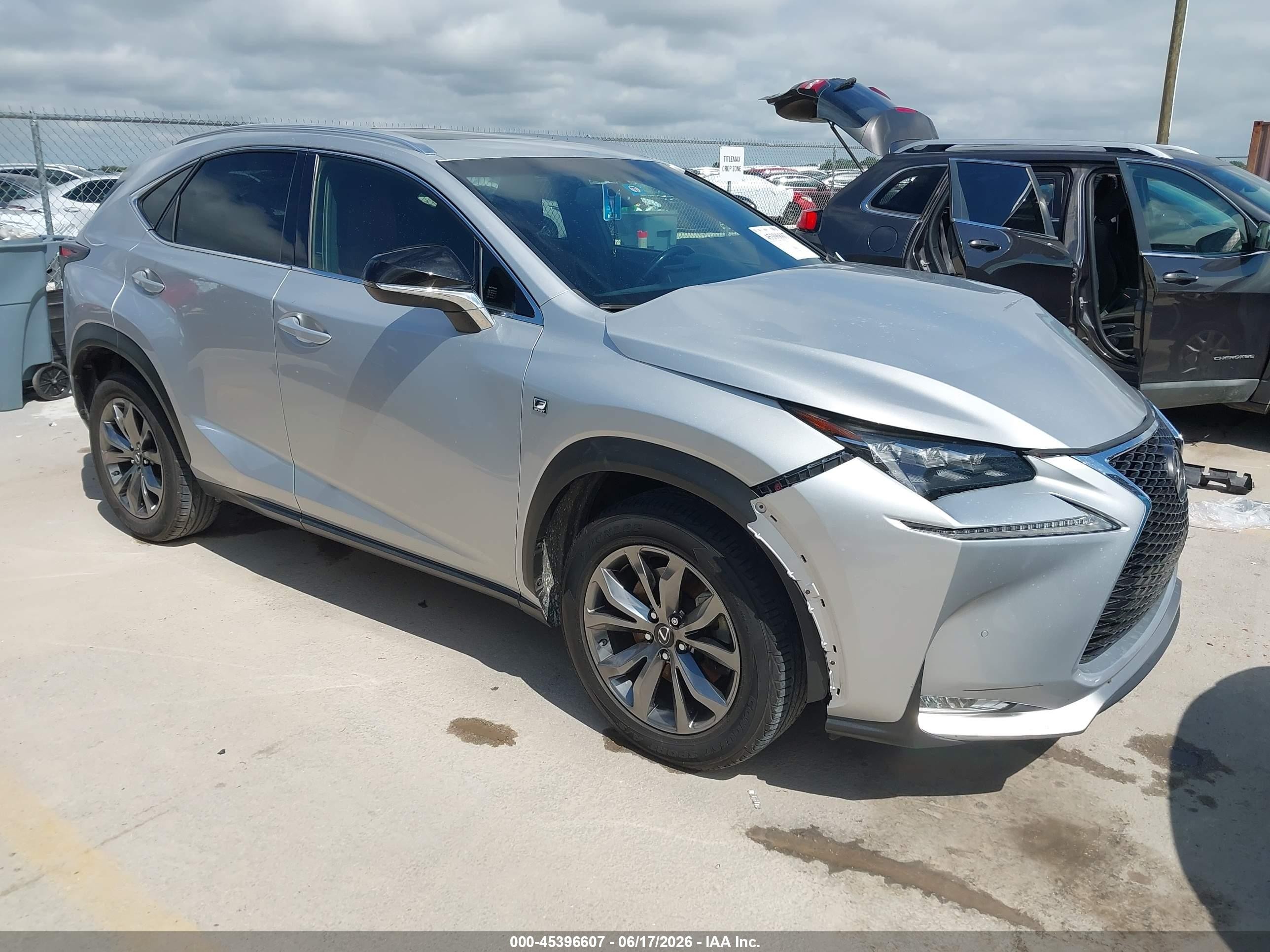 2016 Lexus NX 200t, VIN JTJYARBZ0G2037304 — Front end