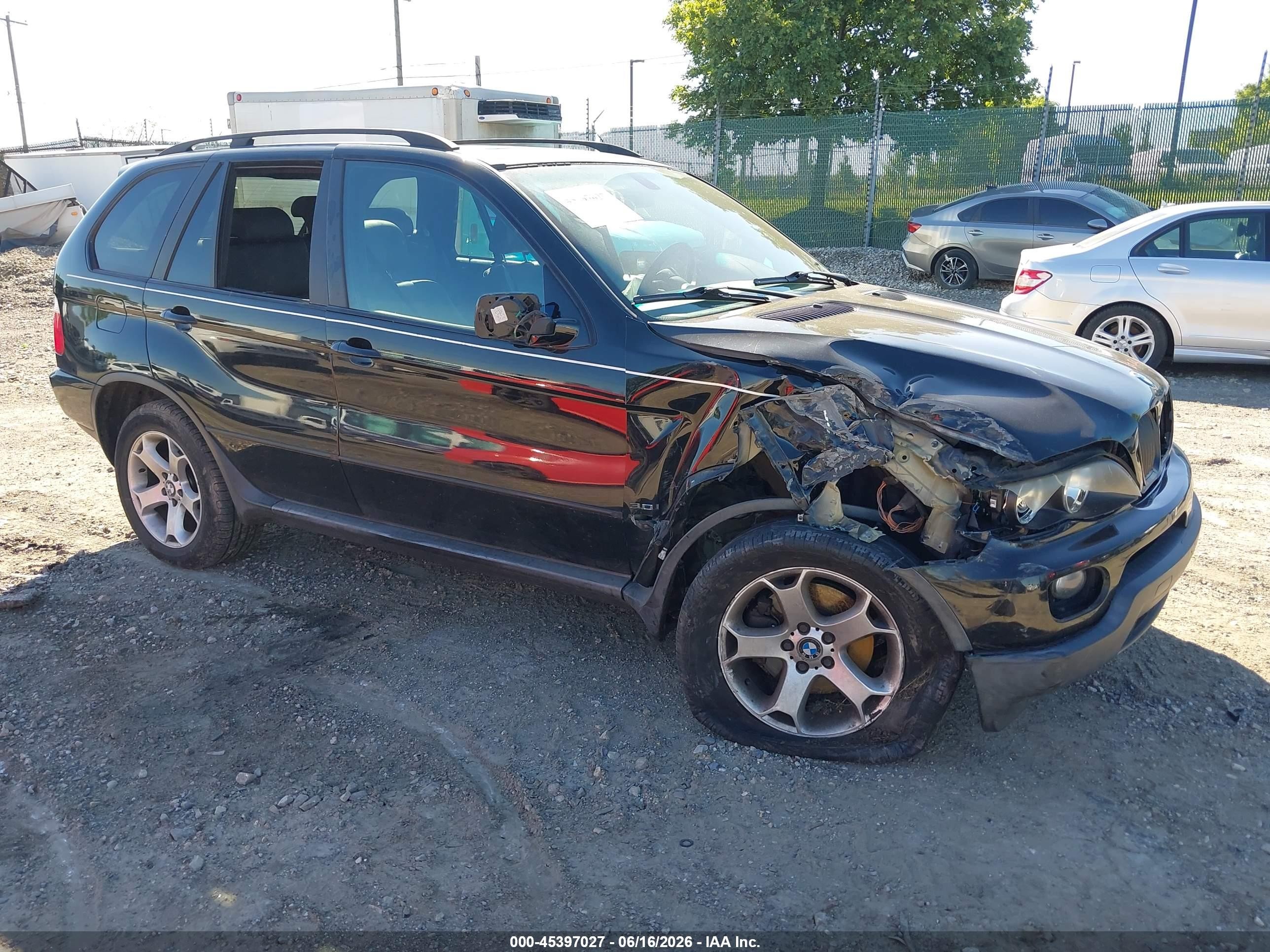 2005 BMW X5 3.0i, VIN 5UXFA13595LY13782 — Перед