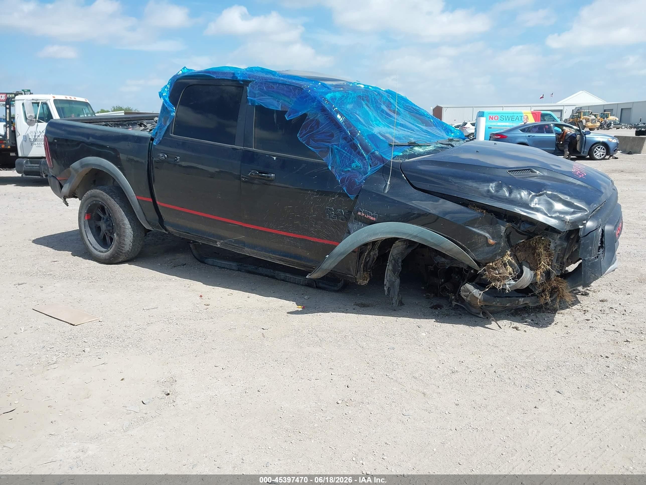 2017 Ram 1500 Rebel, VIN 1C6RR7YT5HS559426 — Rollover