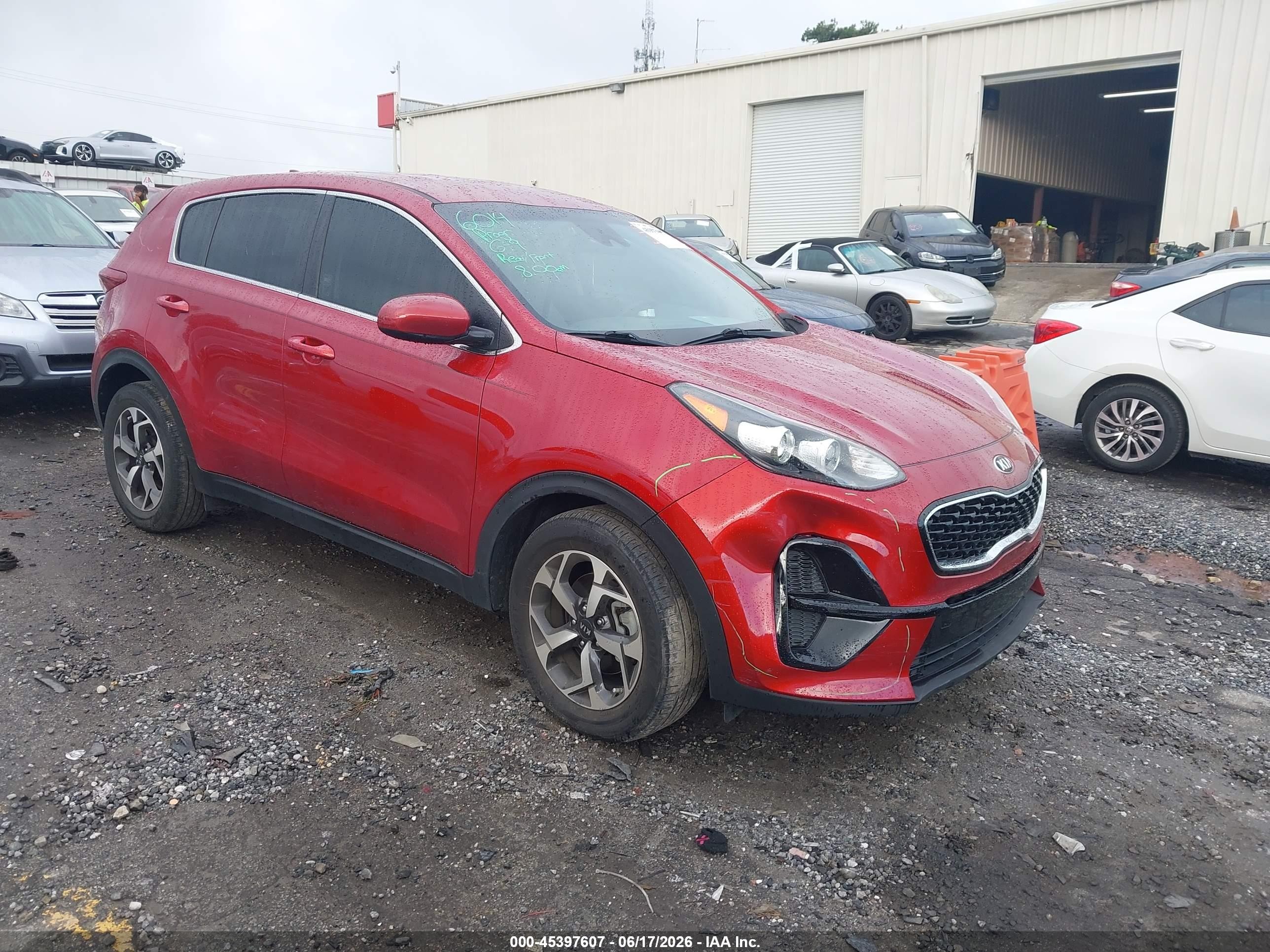 2022 Kia Sportage LX, VIN KNDPM3AC2N7025557 — Rear end