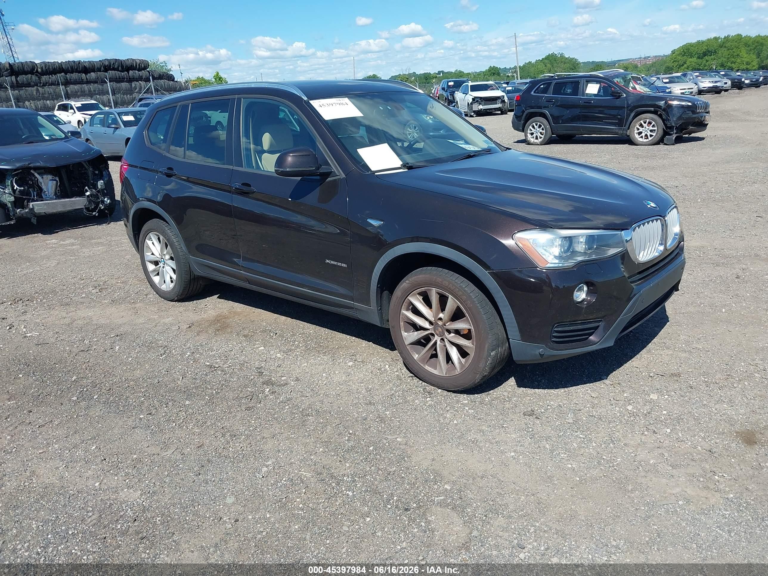 2015 BMW X3 xDrive28i, VIN 5UXWX9C58F0D58703 — Normal wear