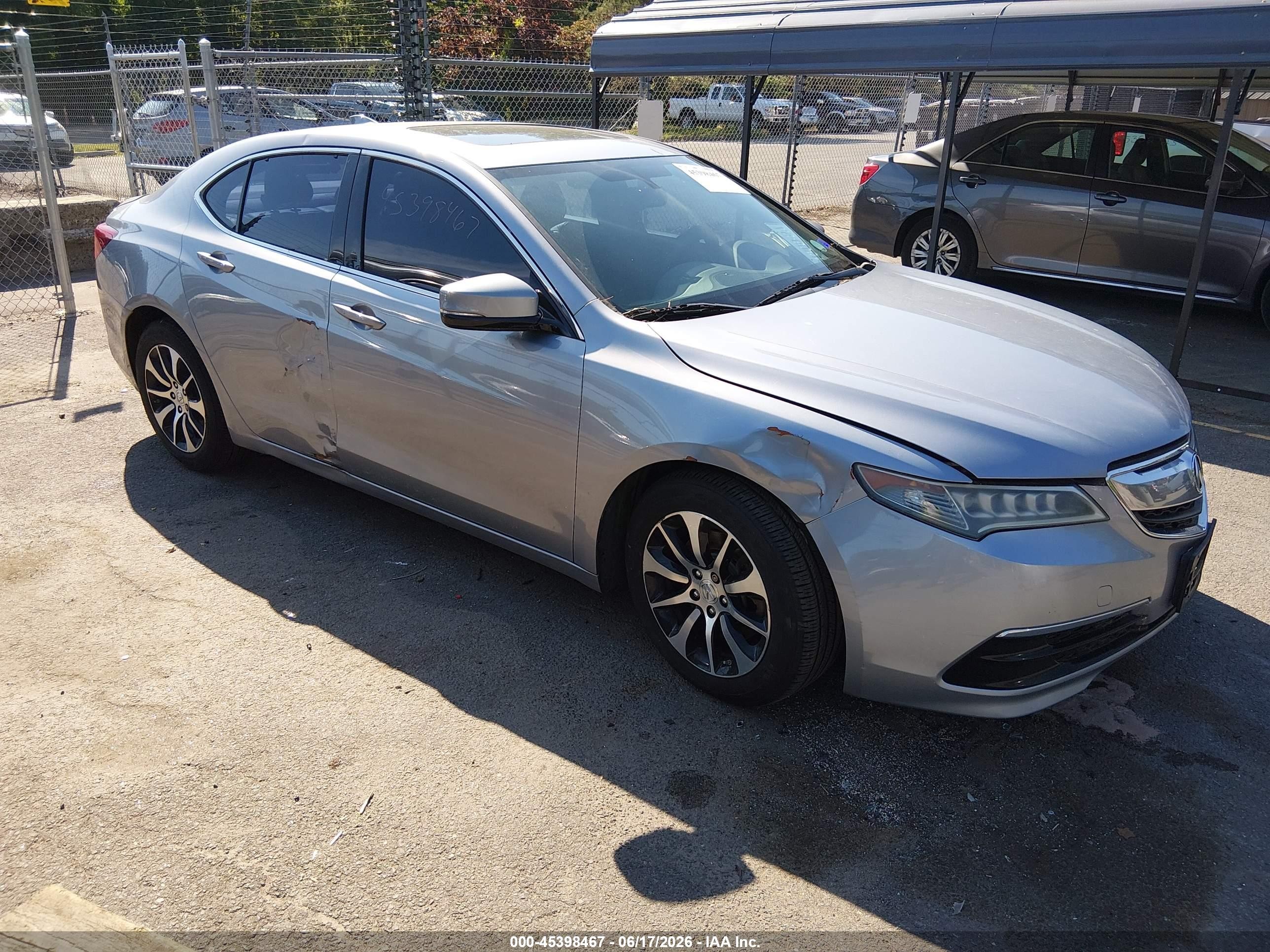 2015 Acura TLX, VIN 19UUB1F33FA007869 — Side