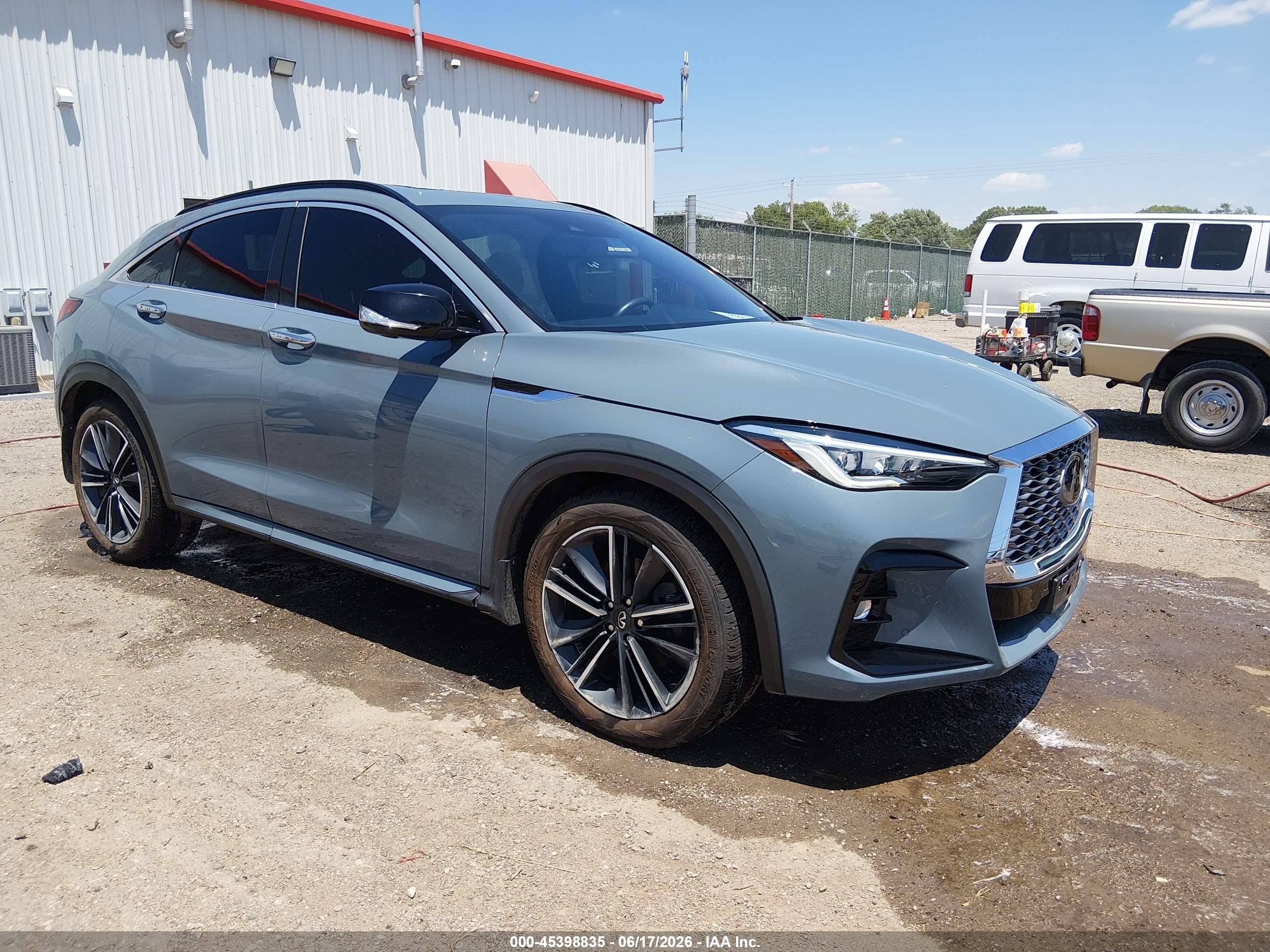 2022 Infiniti QX55 Sensory, VIN 3PCAJ5L36NF106529 — Hail