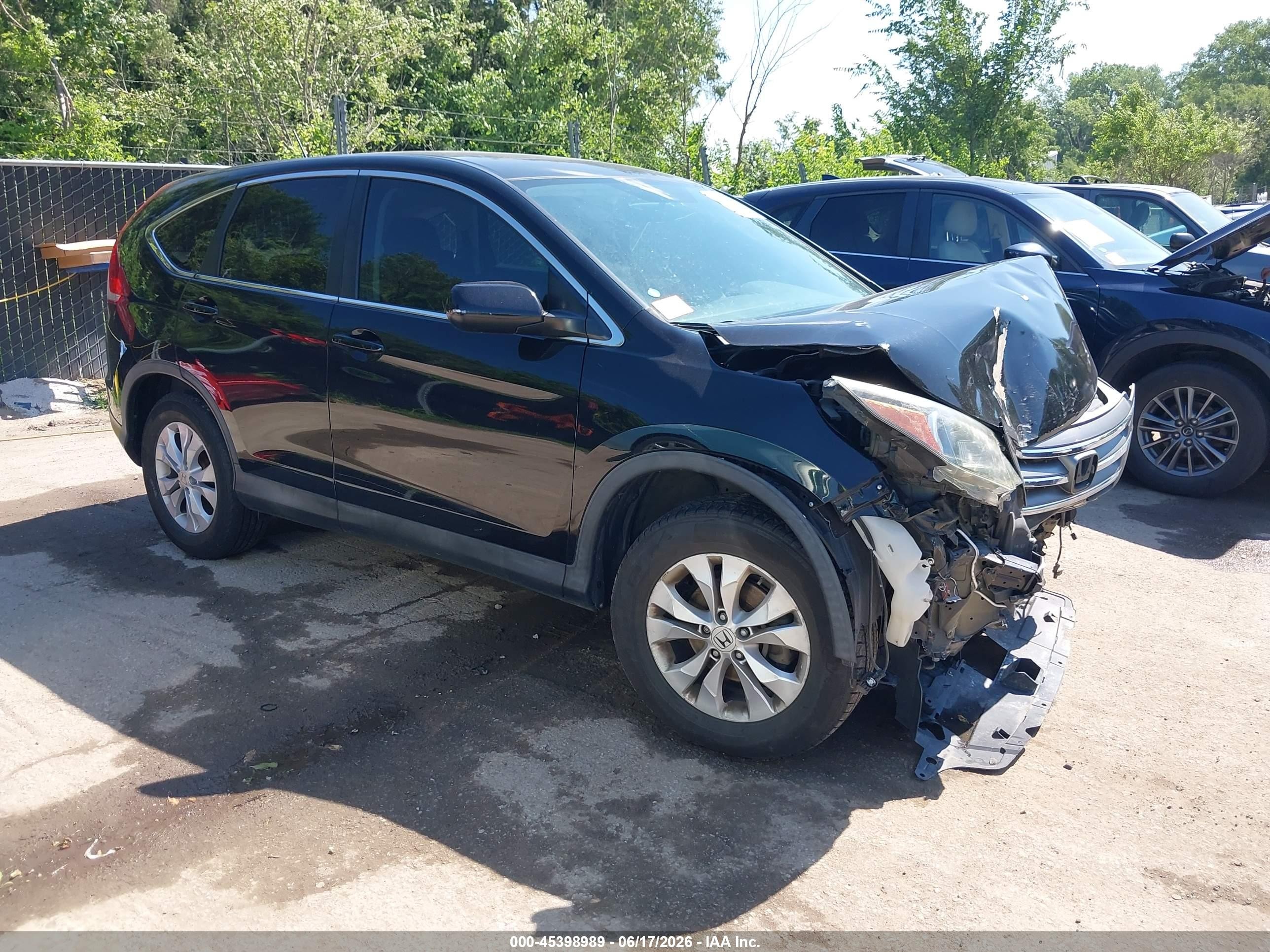 2013 Honda CR-V EX, VIN 2HKRM4H50DH686424 — Front end