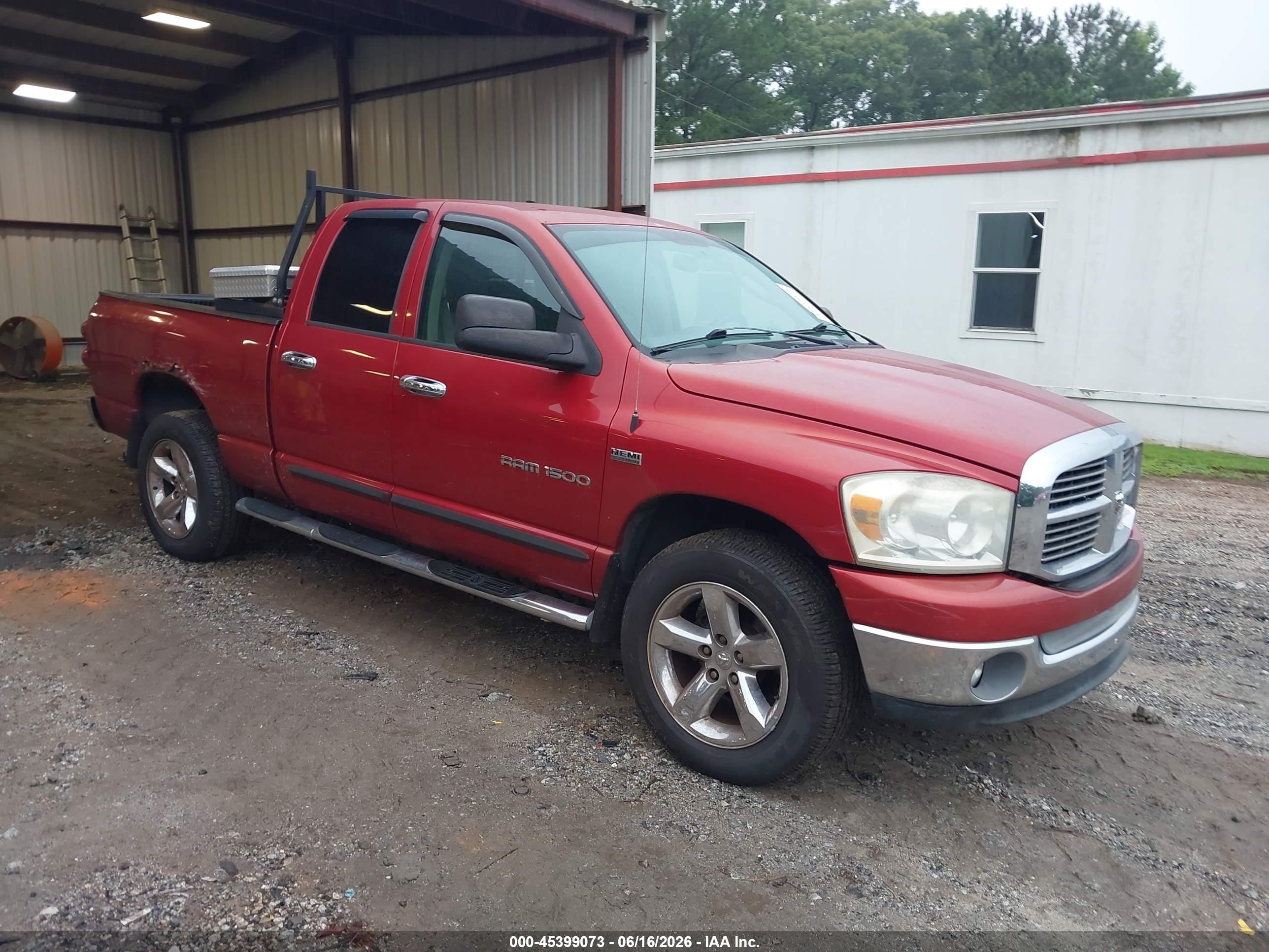 2007 Dodge 1500 SLT, VIN 1D7HU18217S123023 — Бок