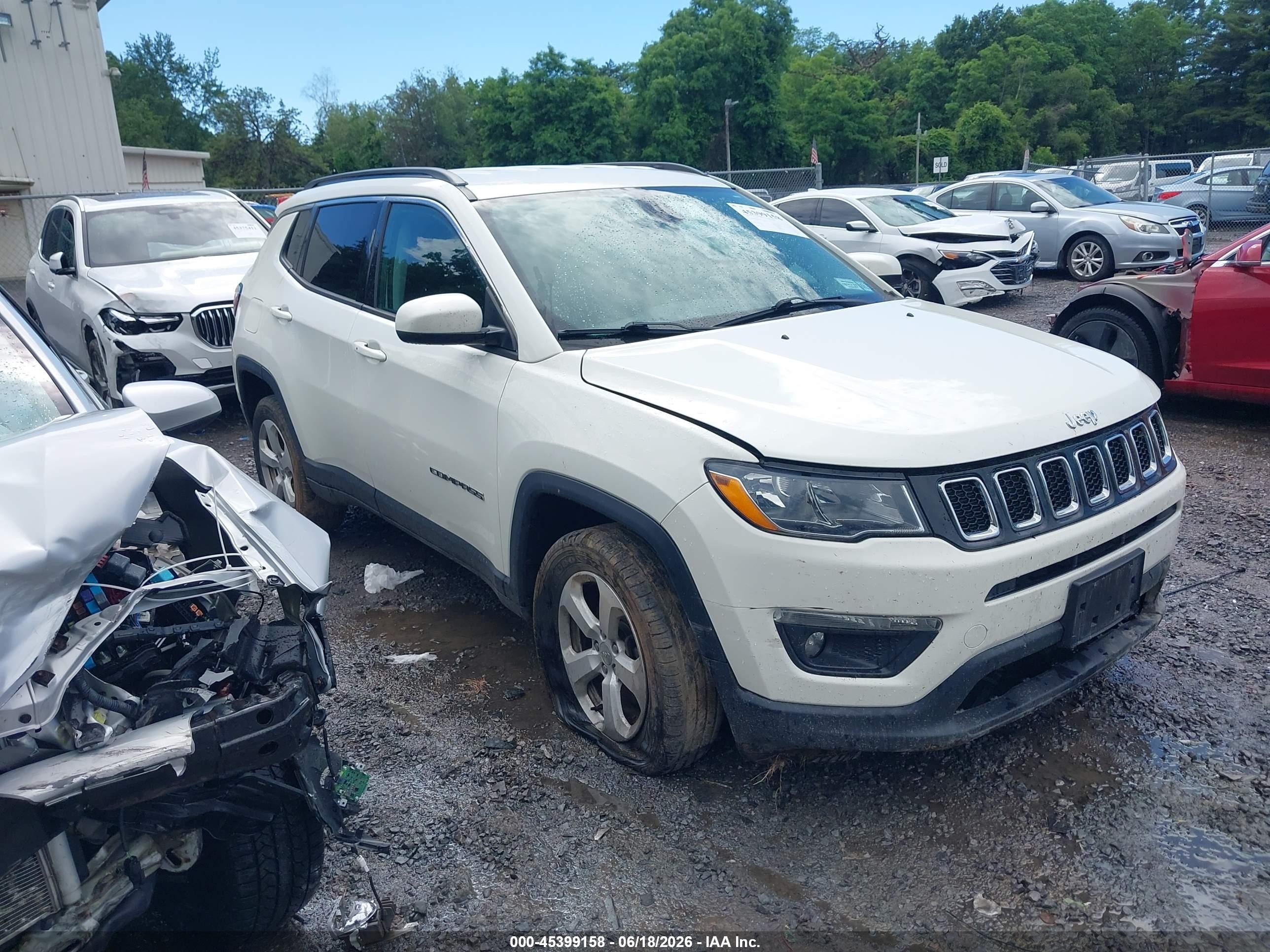 2019 Jeep Compass Latitude, VIN 3C4NJDBB2KT754631 — Undercarriage