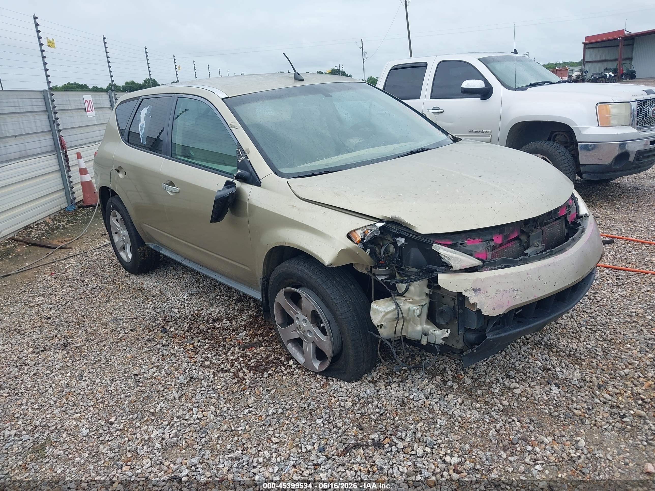 2005 Nissan Murano SE, VIN JN8AZ08T45W323968 — Front end