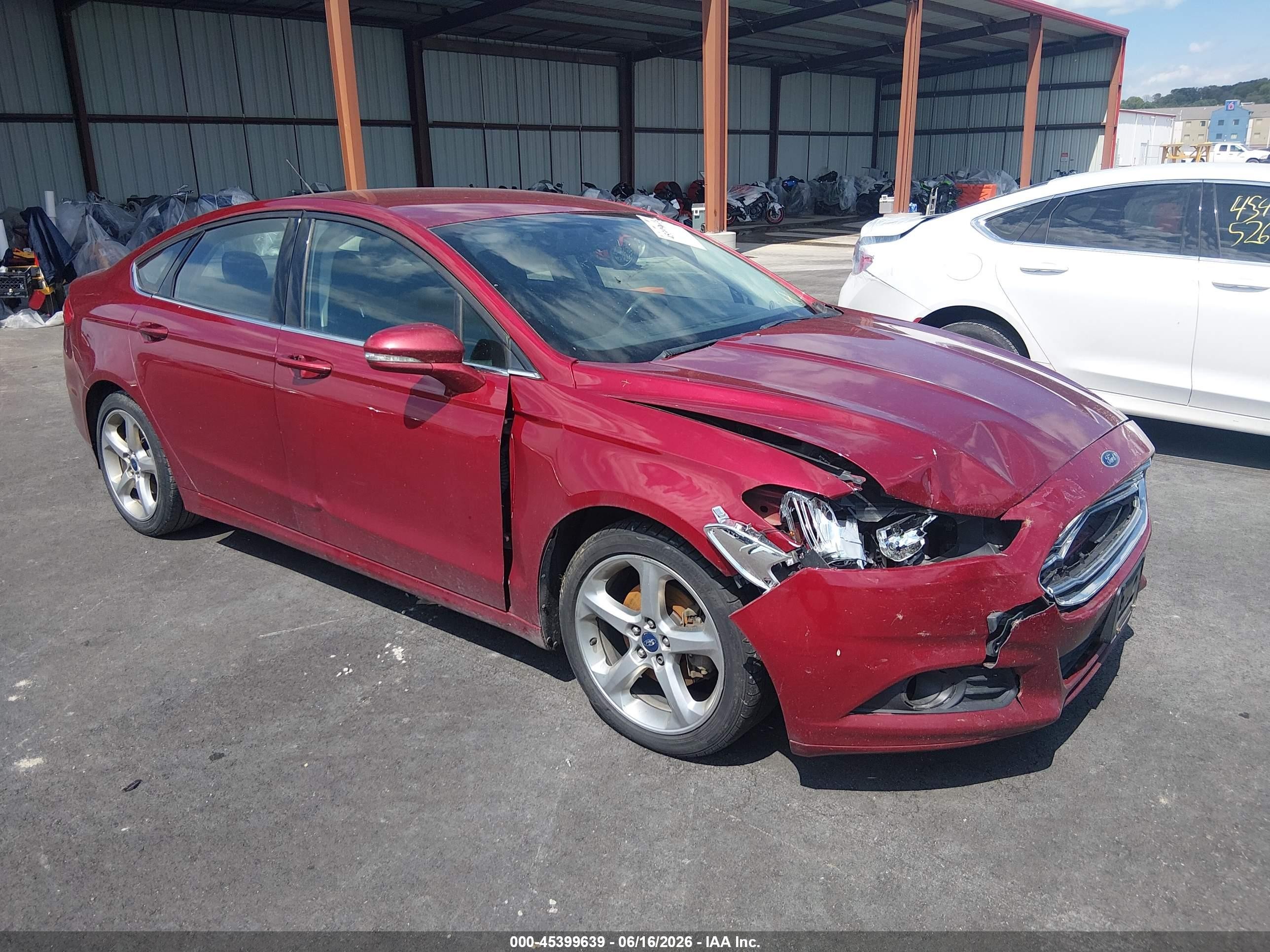 2016 Ford Fusion SE, VIN 3FA6P0HD9GR390836 — Front end