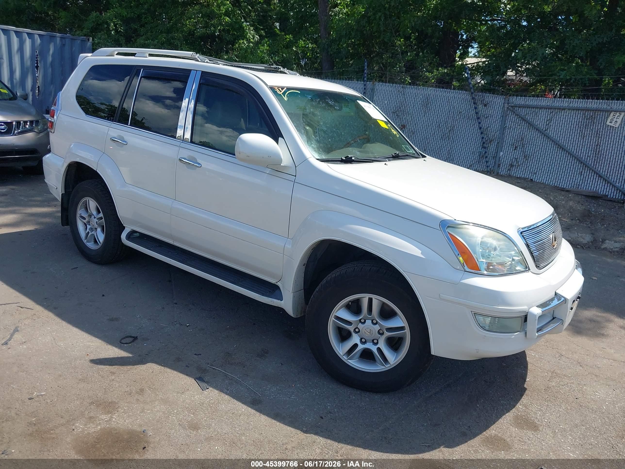 2007 Lexus GX 470, VIN JTJBT20X870147926 — Roof