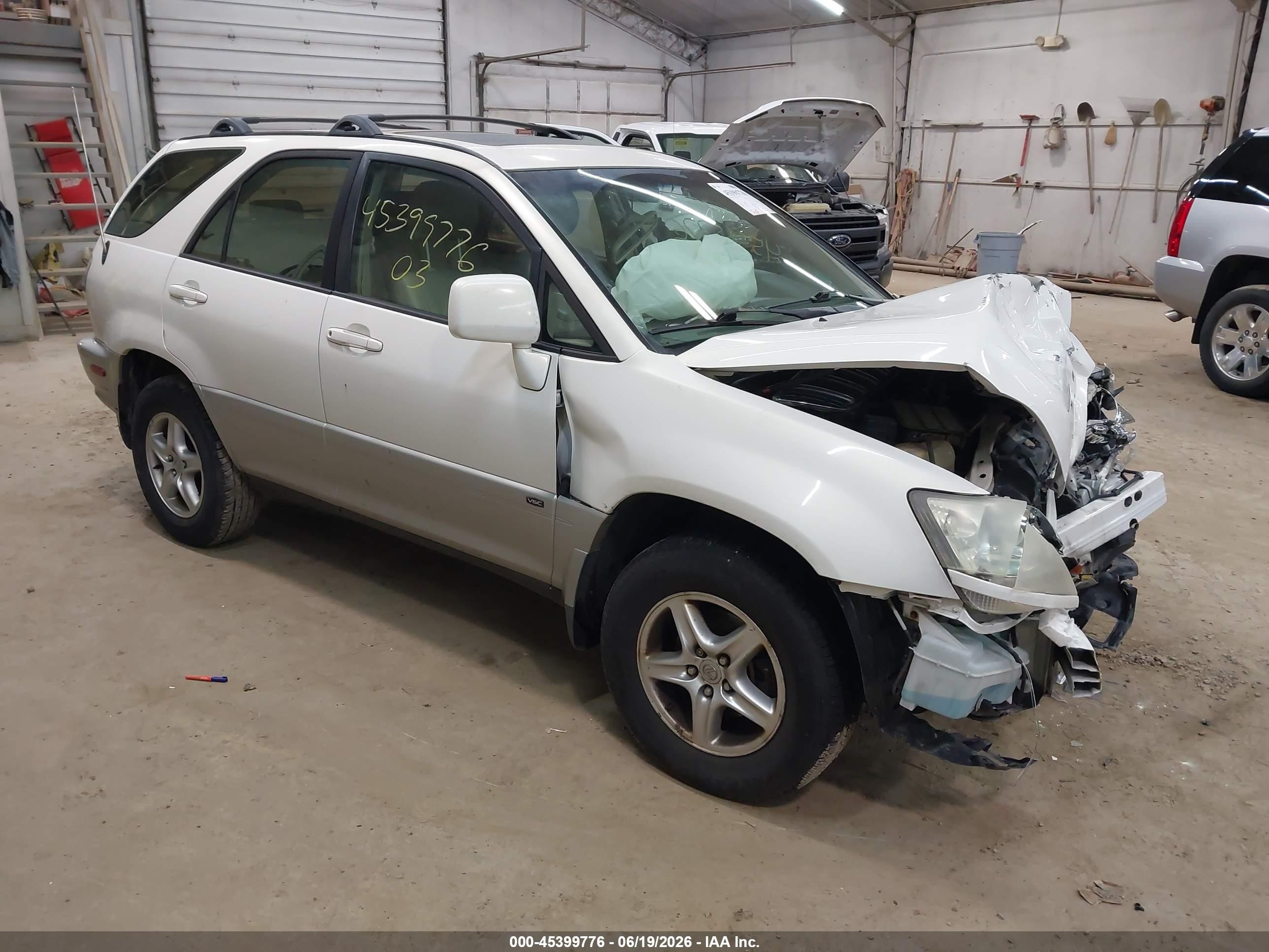 2003 Lexus RX 300, VIN JTJGF10U730161498 — Перед
