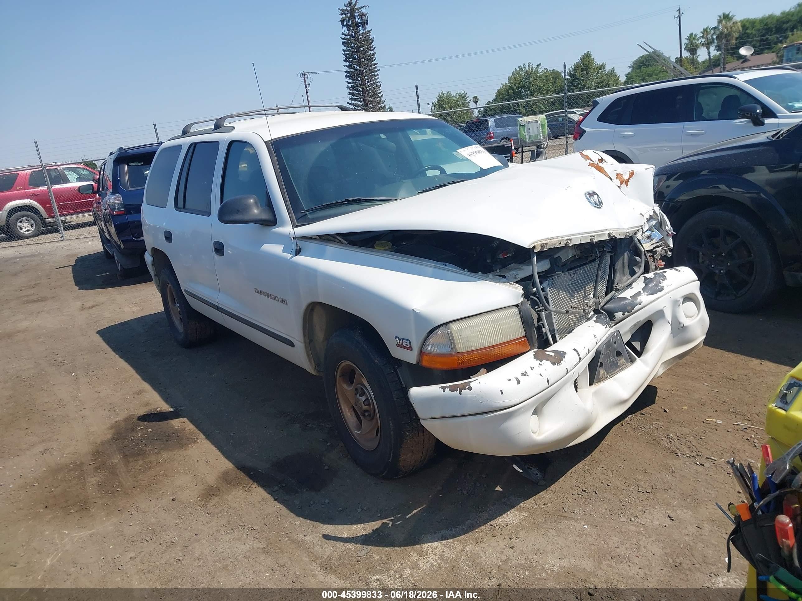1999 Dodge Durango, VIN 1B4HR28Y3XF524472 — Front end