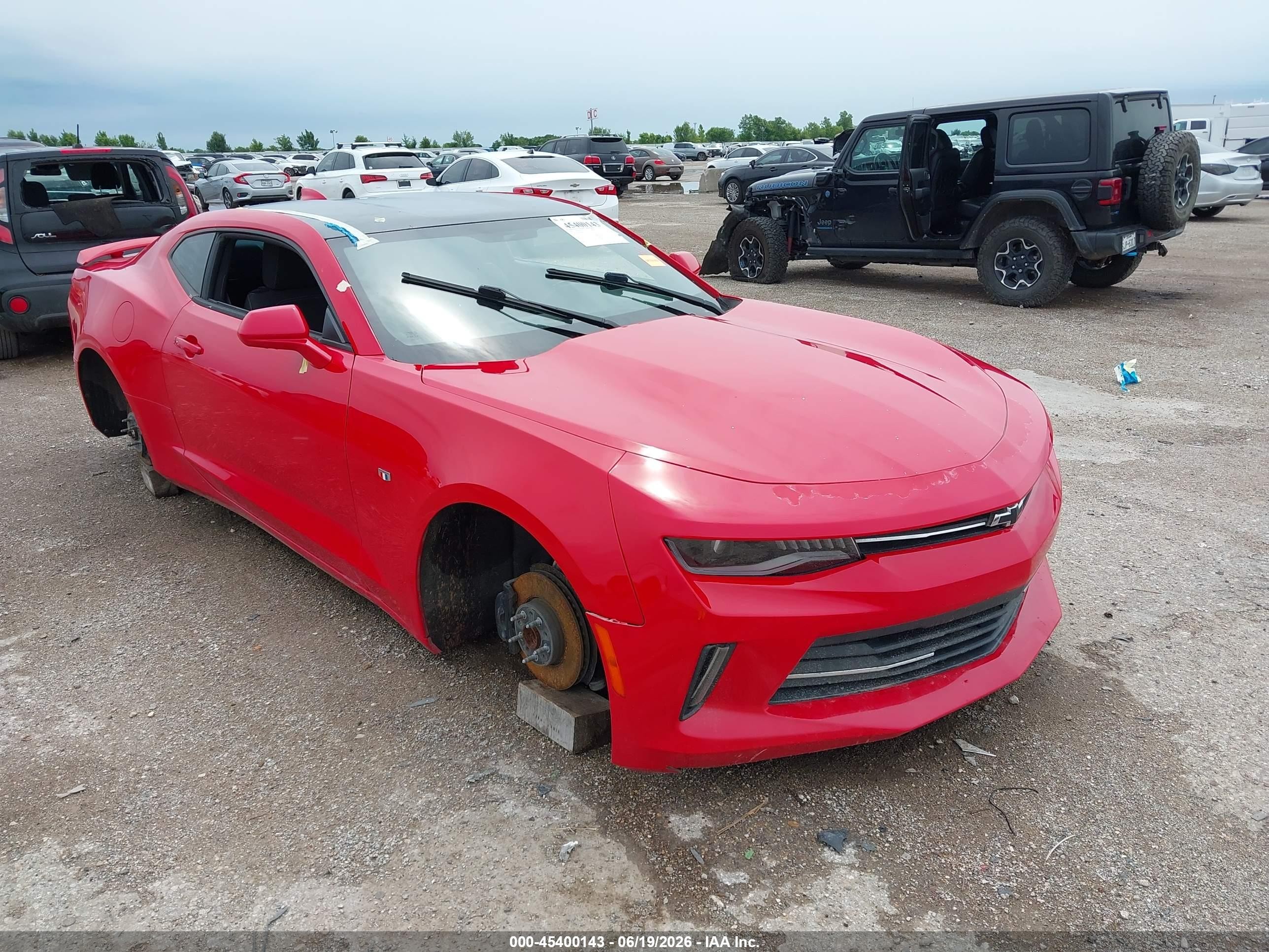 2016 Chevrolet Camaro 1LT, VIN 1G1FB1RS4G0162862 — Theft recovery