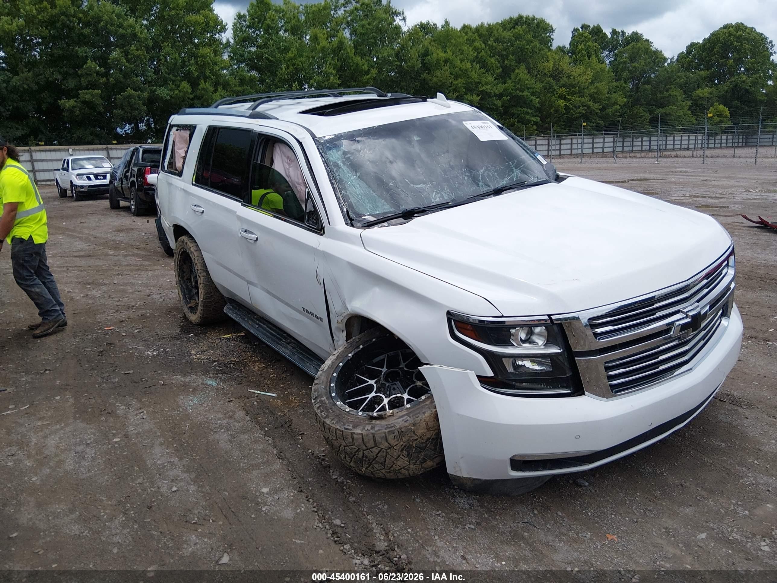 2017 Chevrolet Tahoe Premier, VIN 1GNSKCKC1HR160673 — Rollover