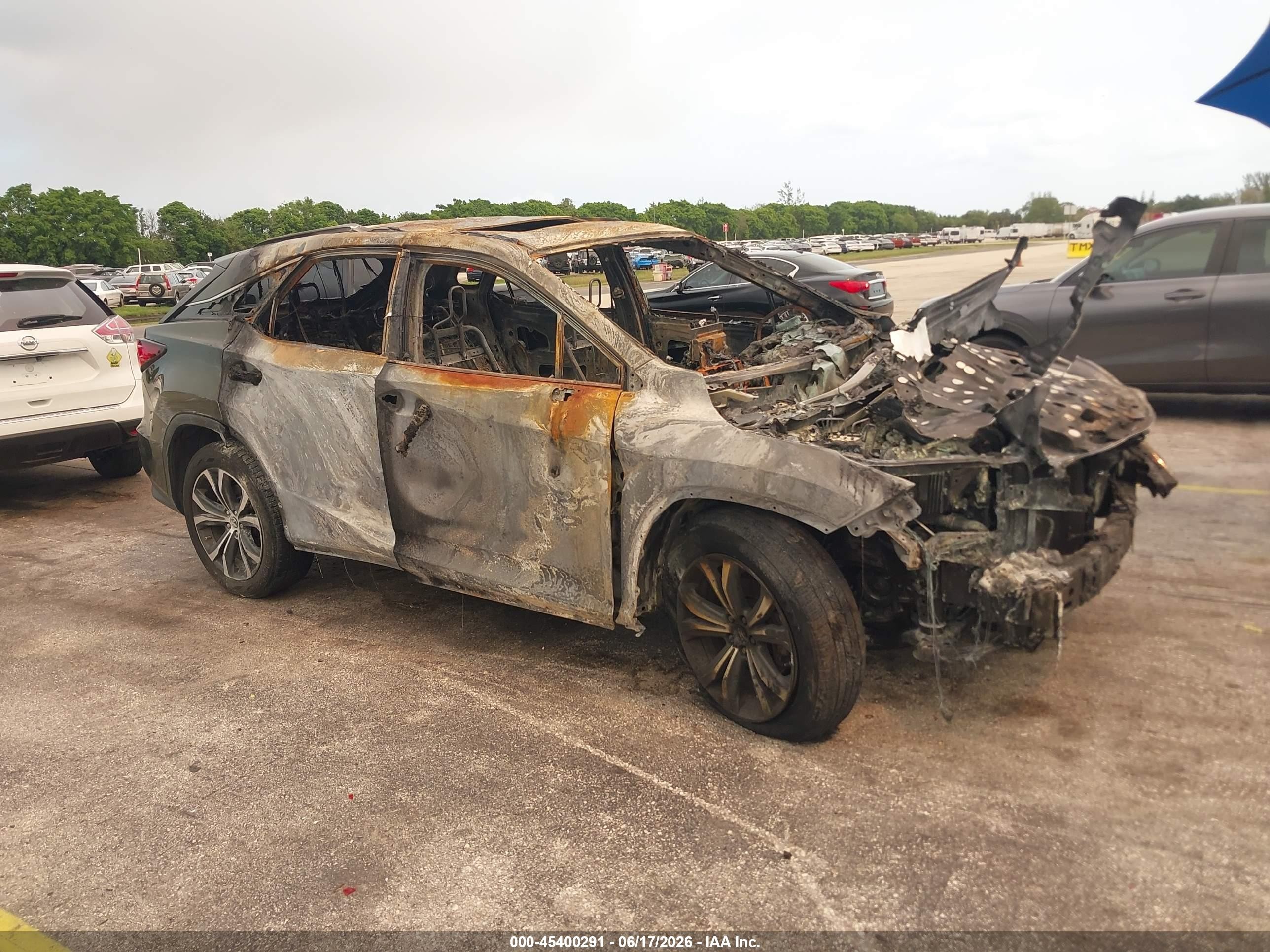 2021 Lexus RX 350, VIN 2T2HZMAA3MC204760 — Burn