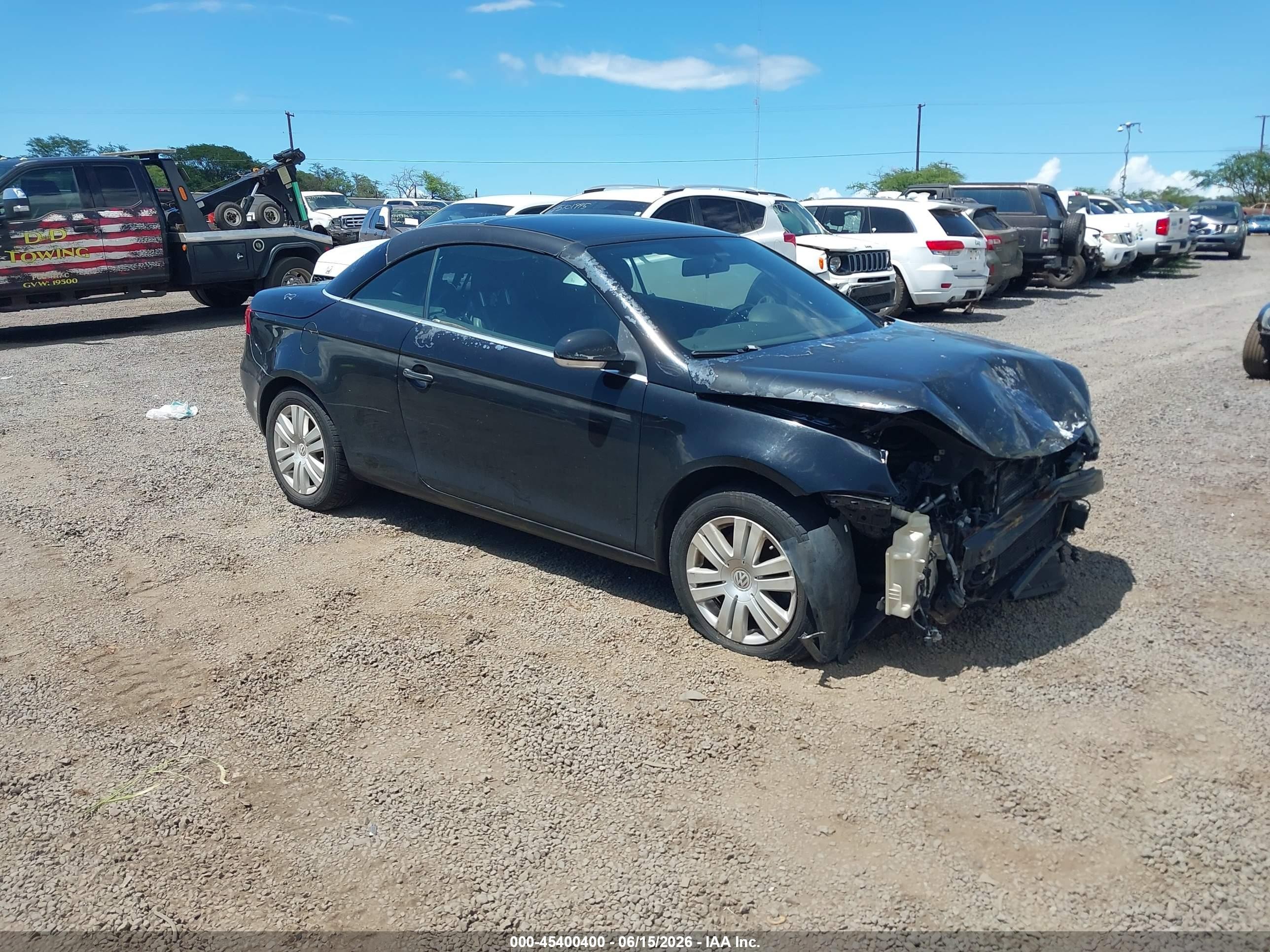 2008 Volkswagen Eos Turbo, VIN WVWBA71F18V031029 — Front end