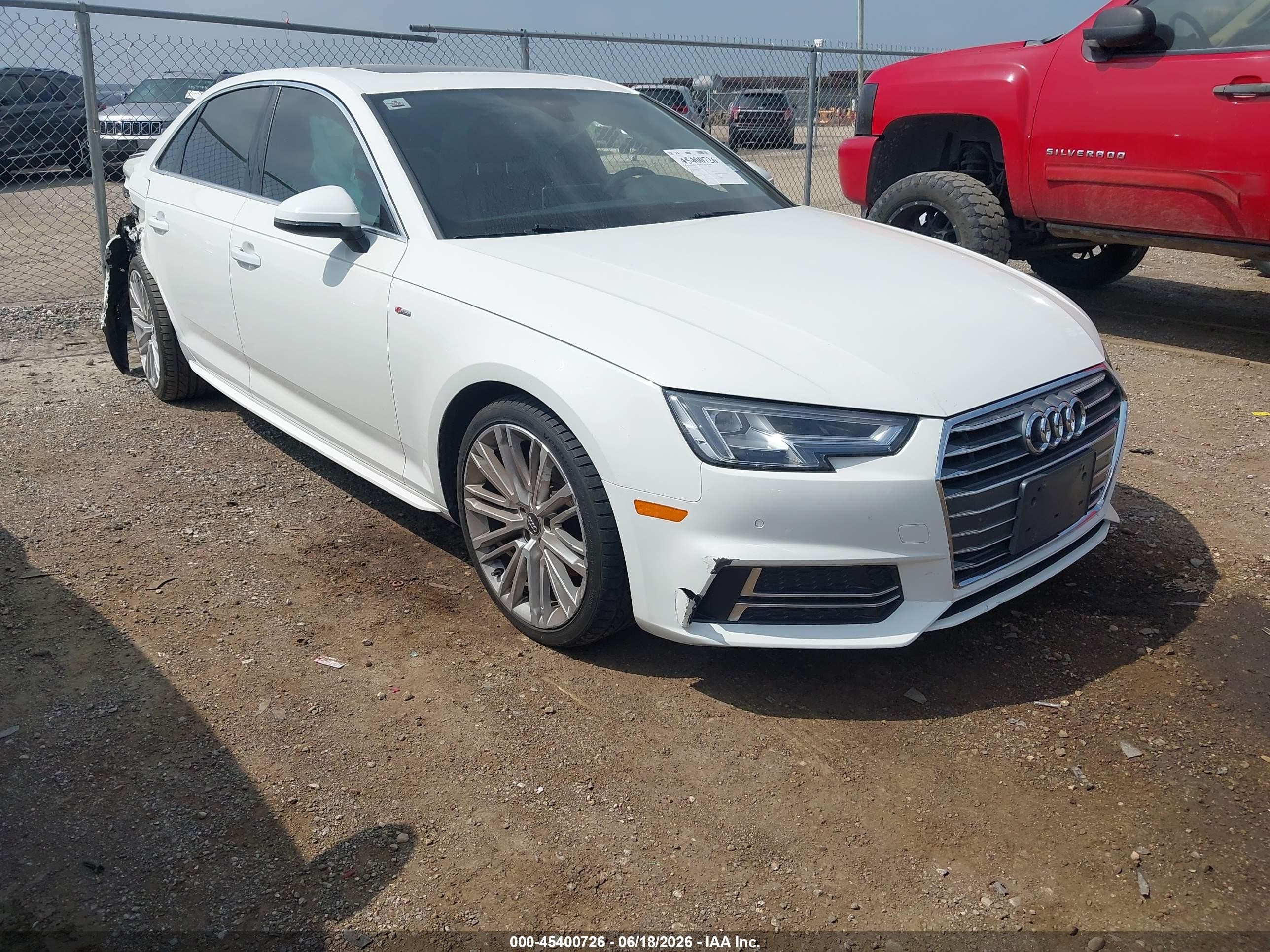 2018 Audi A4 Premium Plus, VIN WAULMAF44JA077917 — Rear end