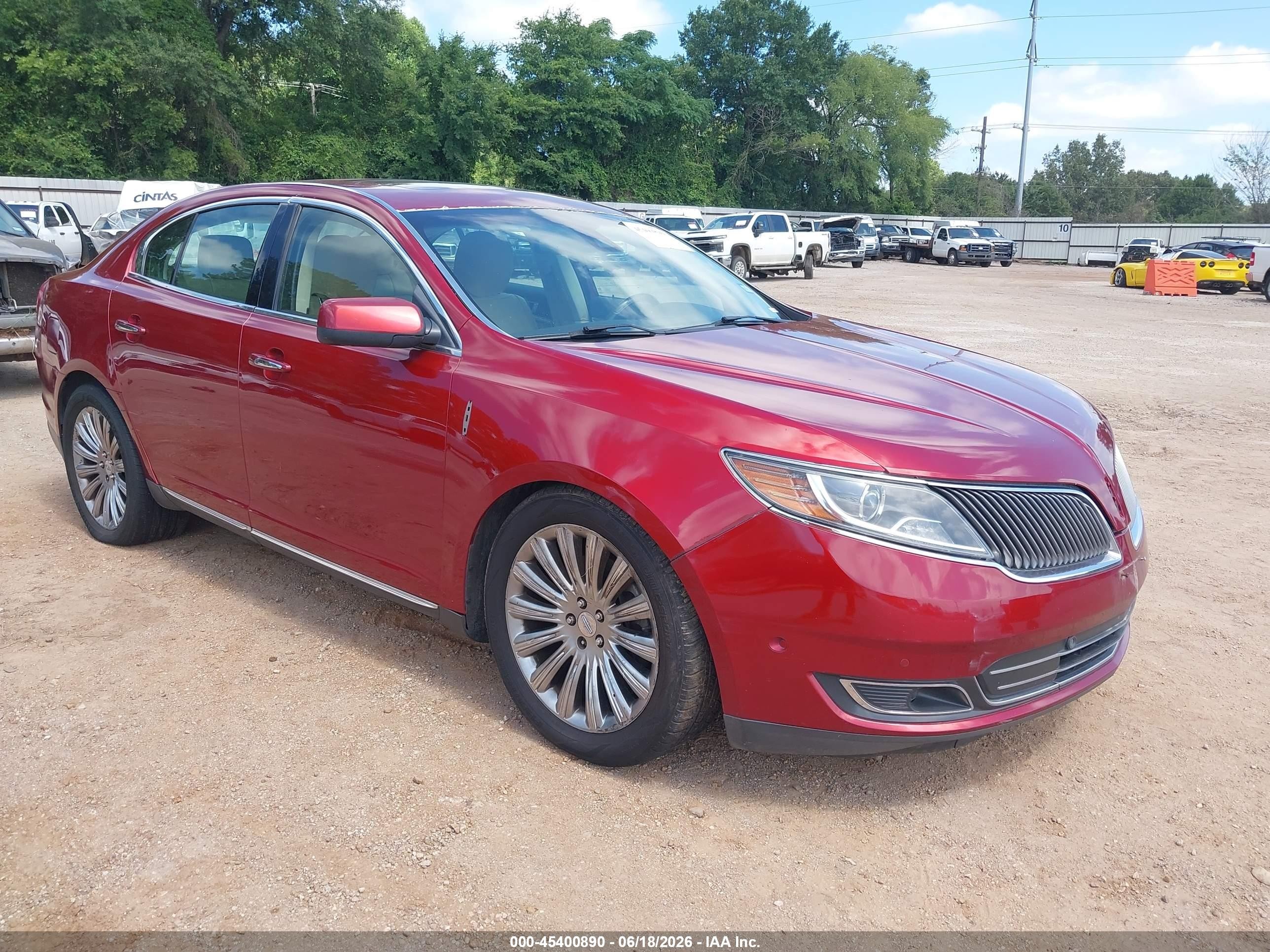 2013 Lincoln MKS, VIN 1LNHL9DK4DG617498 — Side