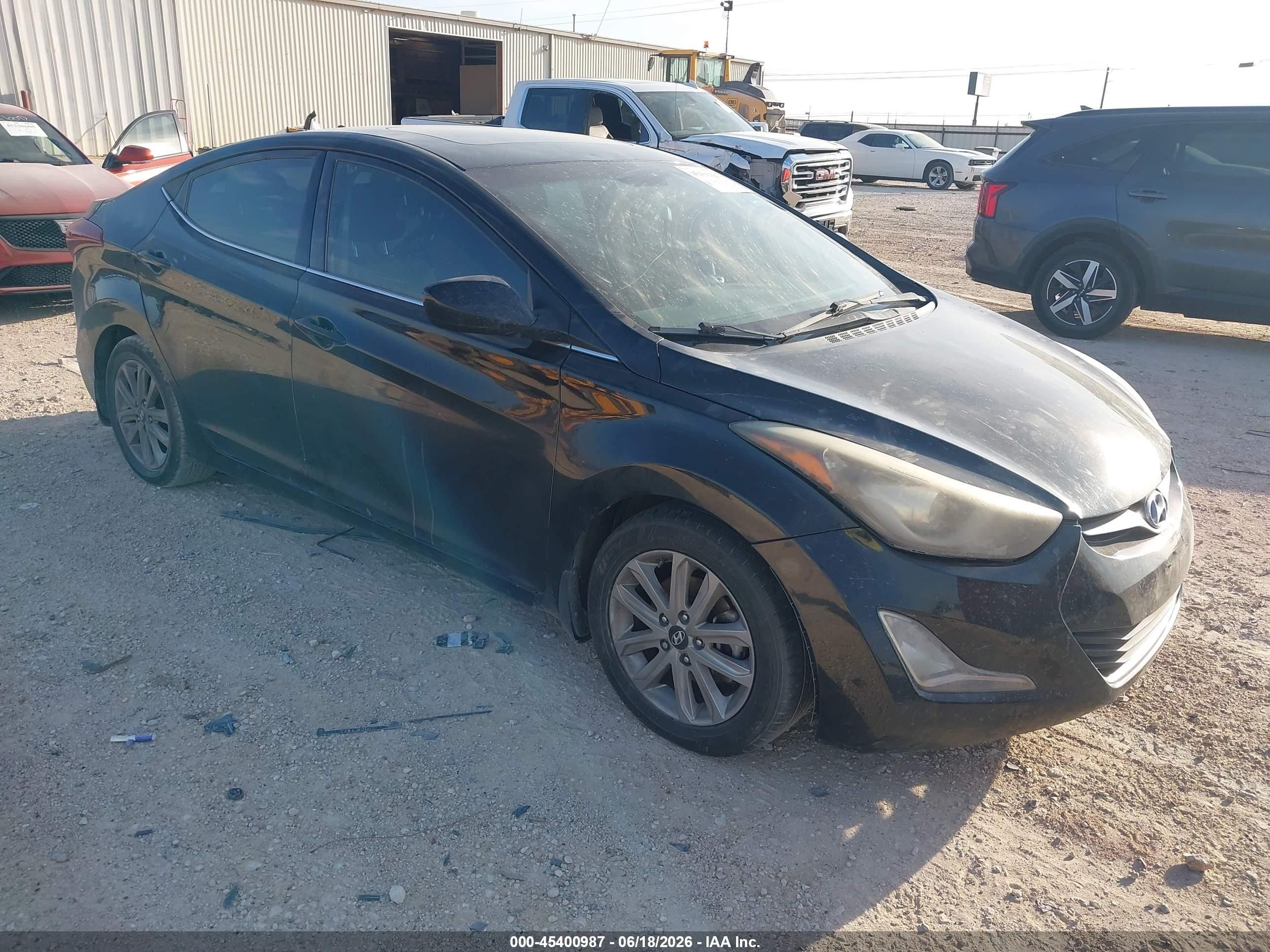 2015 Hyundai Elantra SE, VIN KMHDH4AE9FU286164 — Fresh water flood