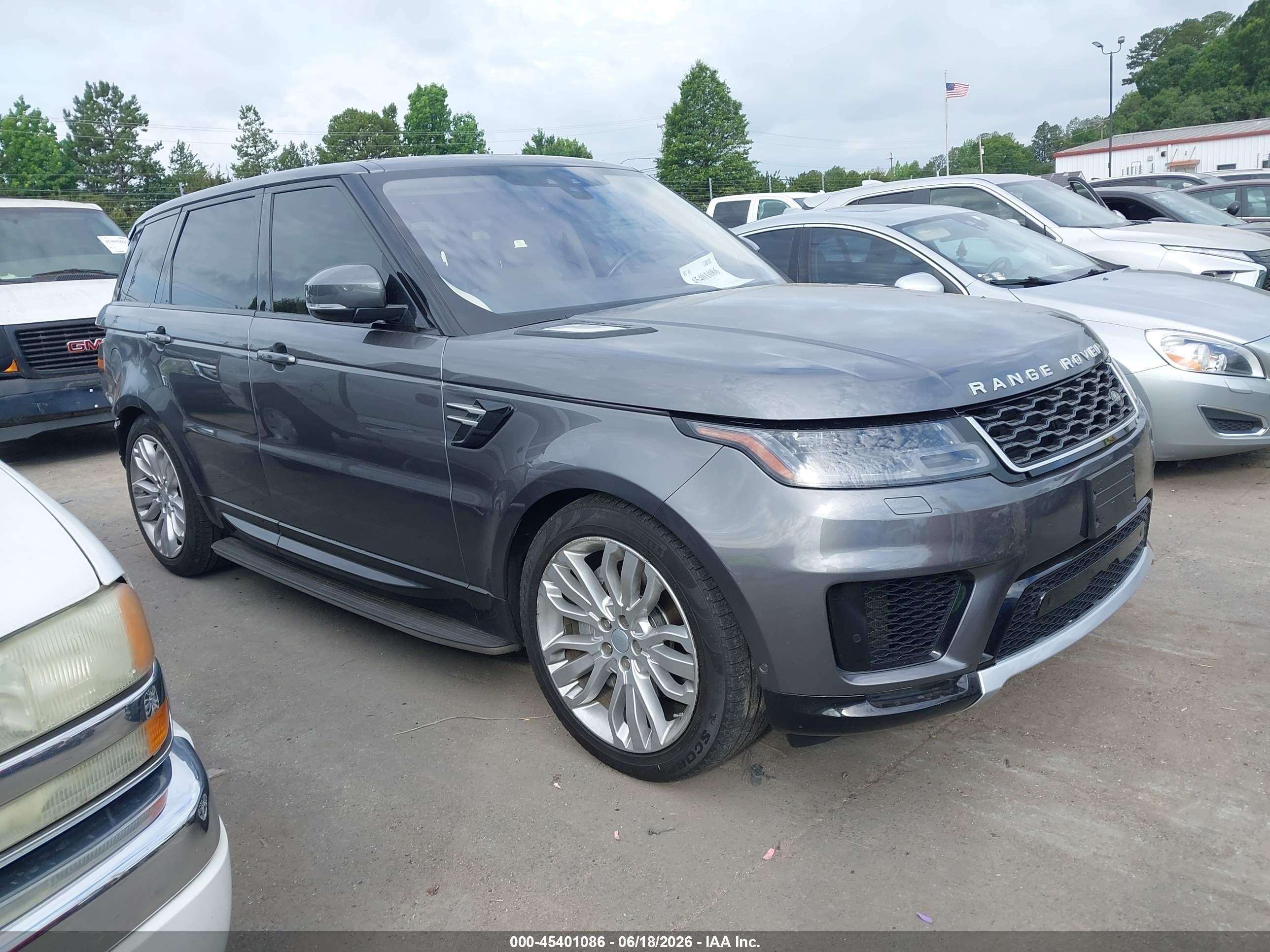 2019 Land Rover Range Rover Sport HSE, VIN SALWR2RV6KA845693 — Rear end