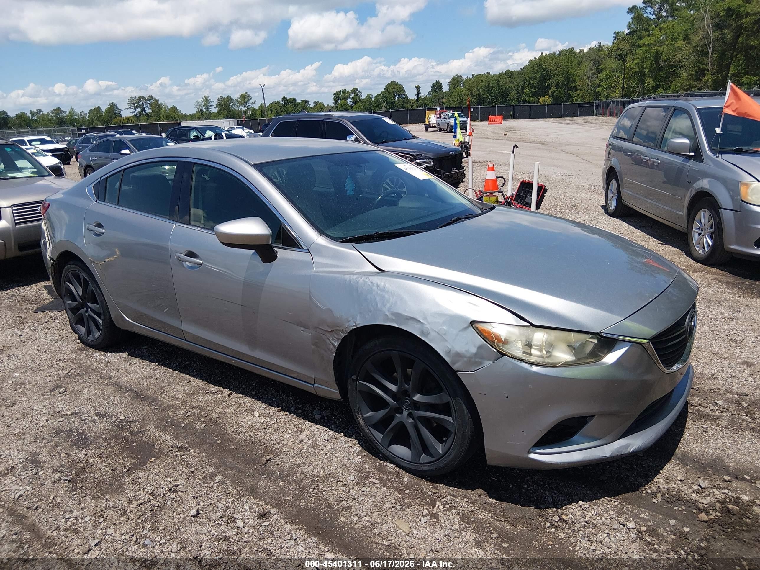2015 Mazda 6 i Touring, VIN JM1GJ1V6XF1173977 — Зад