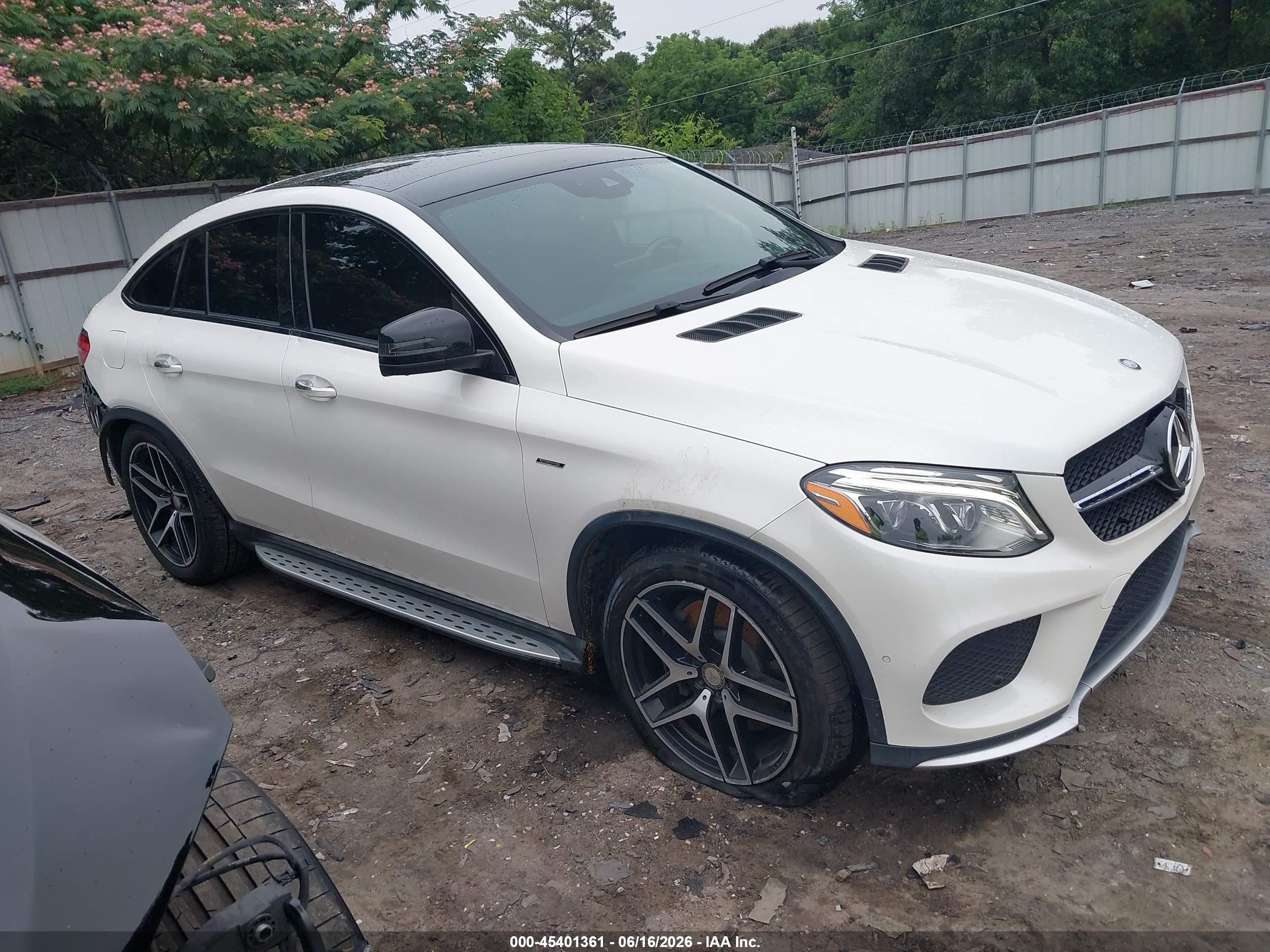 2016 Mercedes-Benz GLE 450 AMG, VIN 4JGED6EB4GA043313 — Rear end