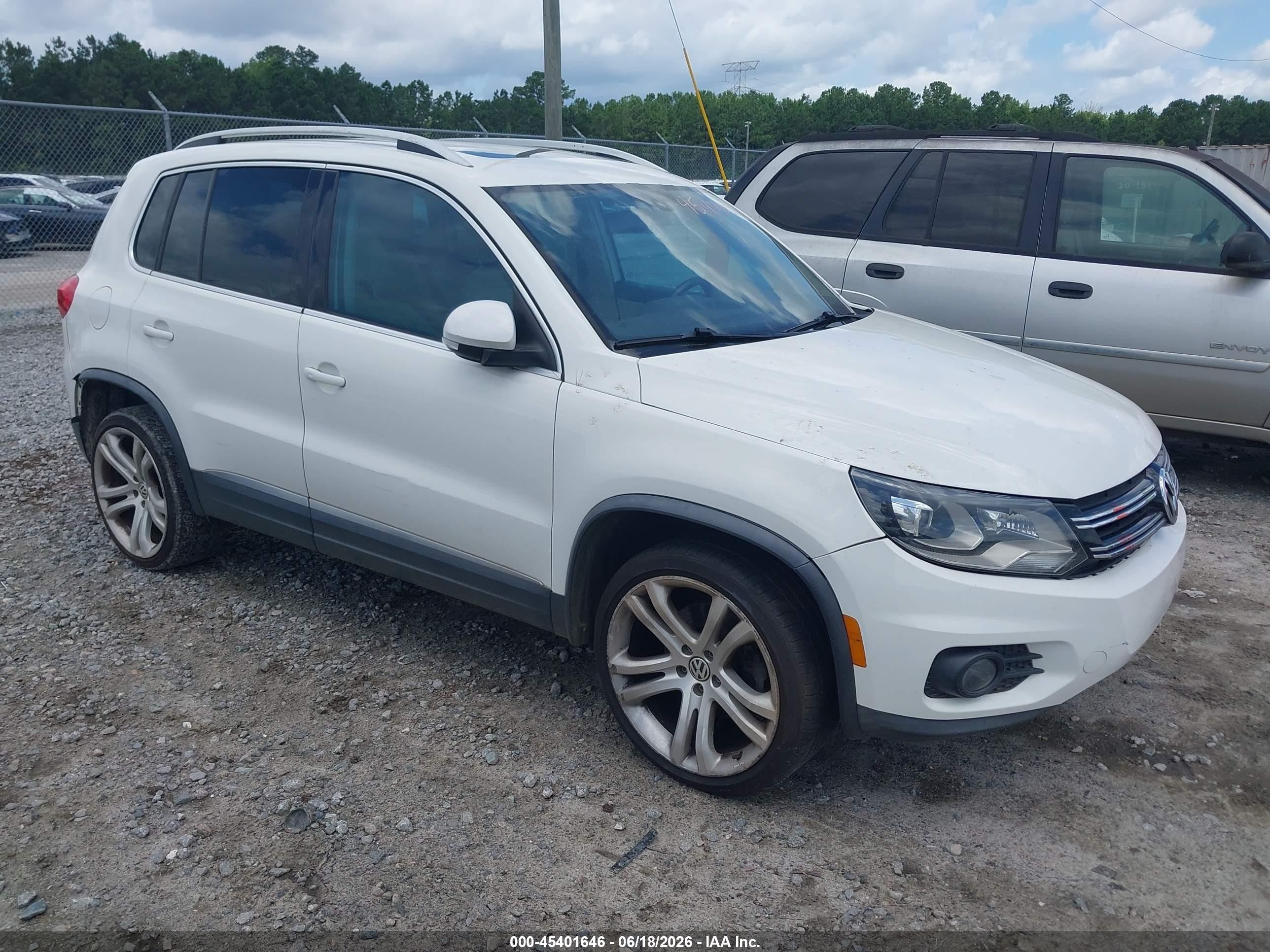 2012 Volkswagen Tiguan S, VIN WVGAV7AX2CW557810 — Repossession