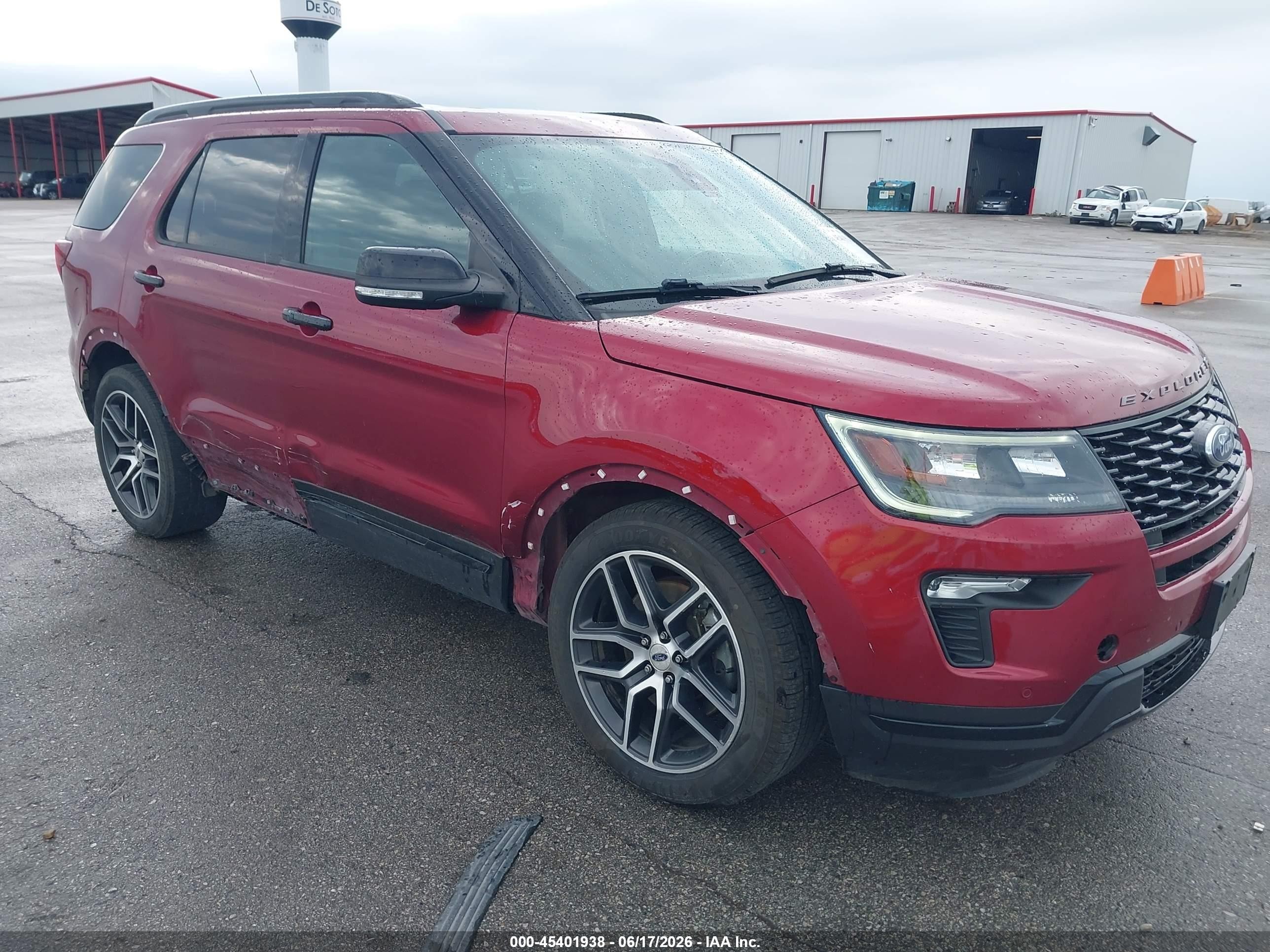 2019 Ford Explorer Sport, VIN 1FM5K8GT3KGA89180 — Side