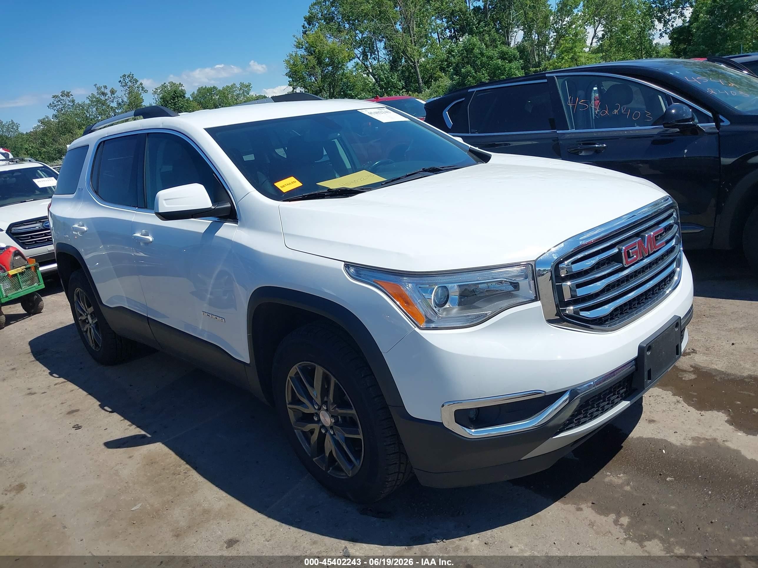 2018 GMC Acadia SLT, VIN 1GKKNULS6JZ213860 — Hail
