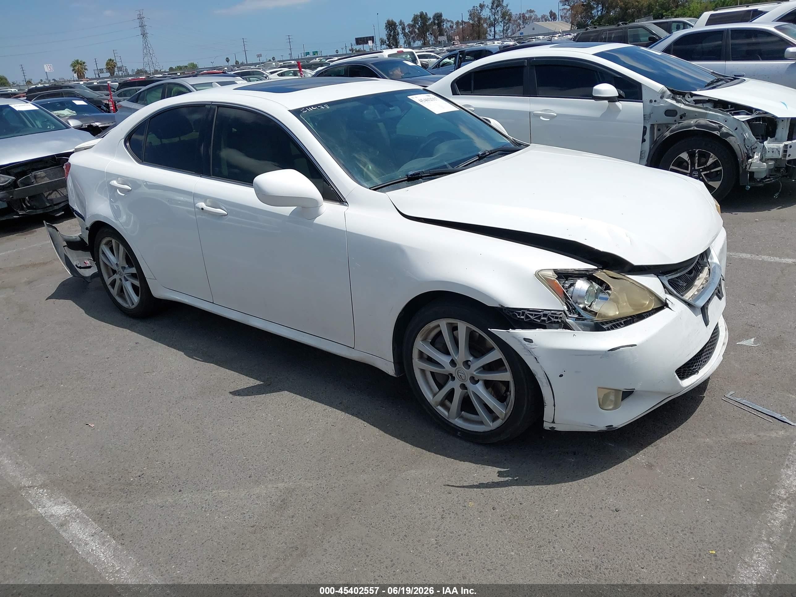 2007 Lexus IS 350, VIN JTHBE262072009874 — Front end