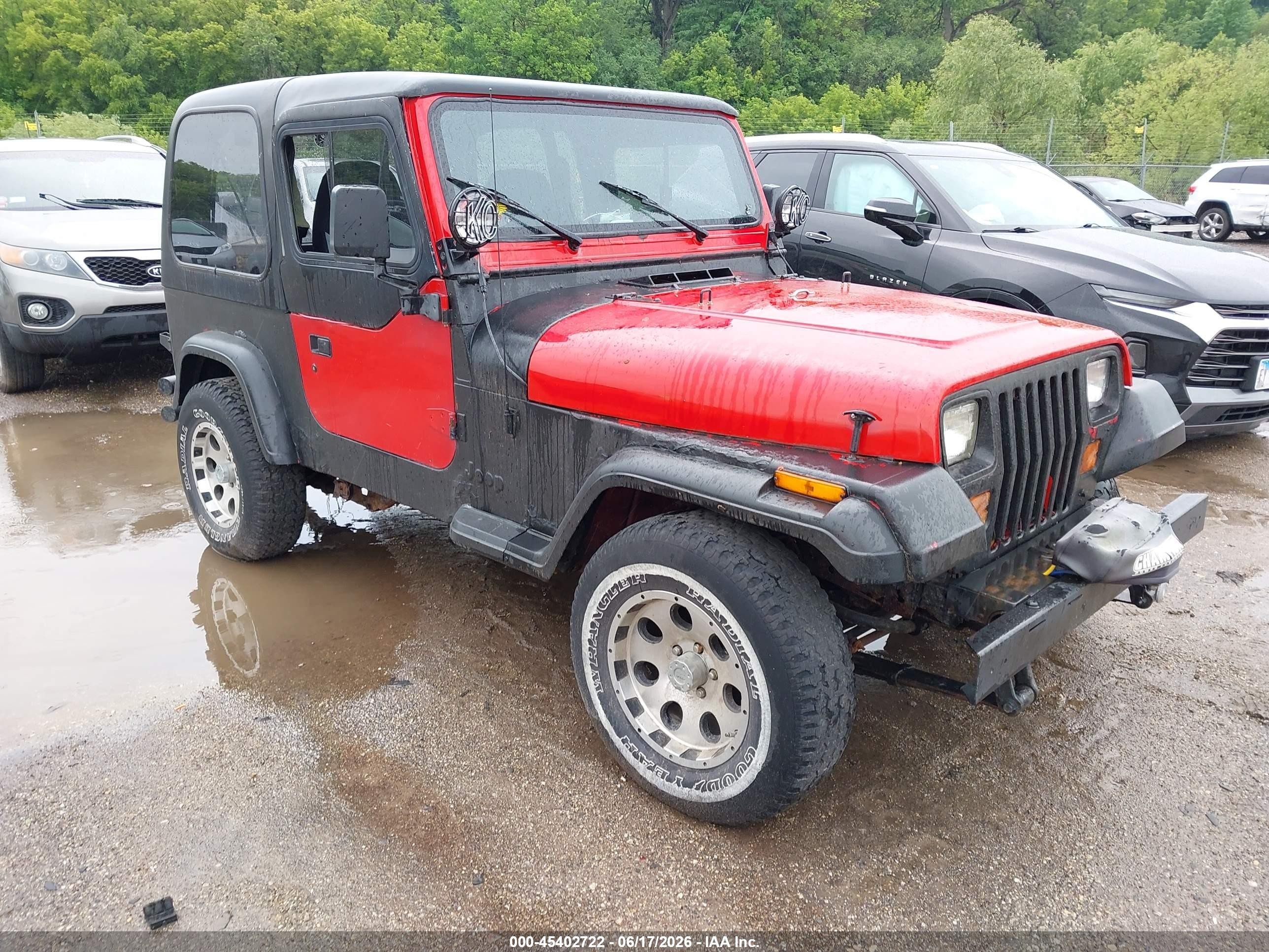 1993 Jeep Wrangler S, VIN 1J4FY19P1PP207596 — Normal wear