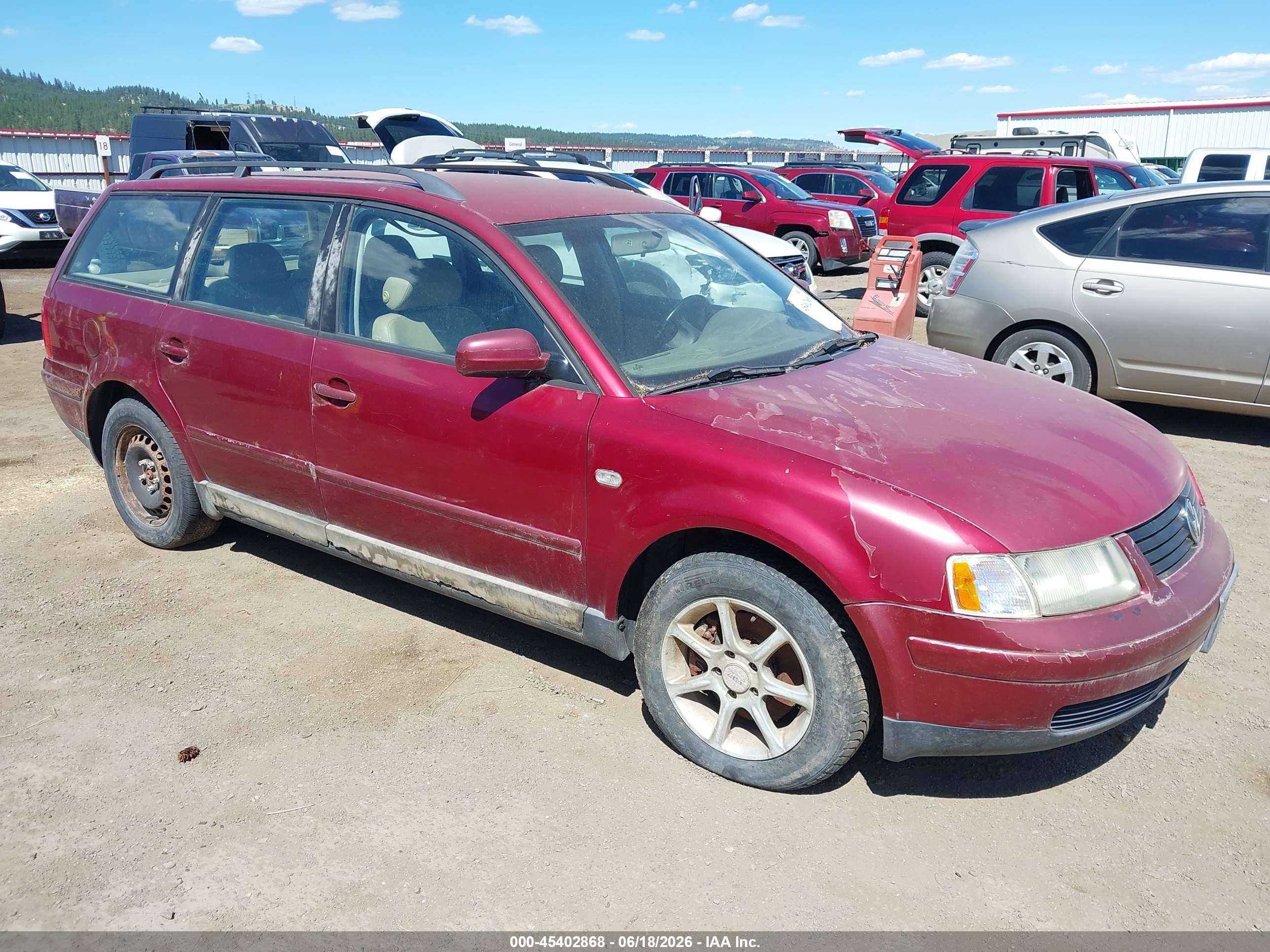 2000 Volkswagen Passat, VIN WVWRH23B4YE395730 — Normal wear