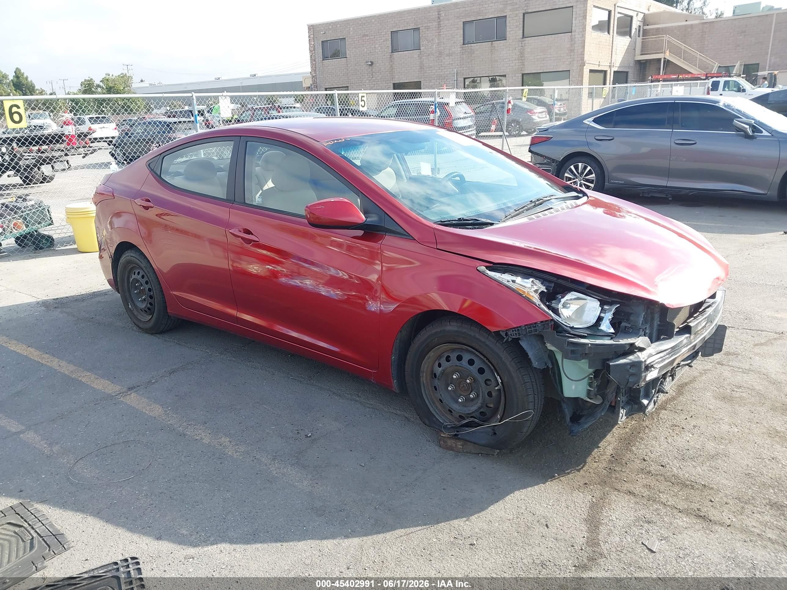 2016 Hyundai Elantra SE, VIN 5NPDH4AE7GH750911 — Front end