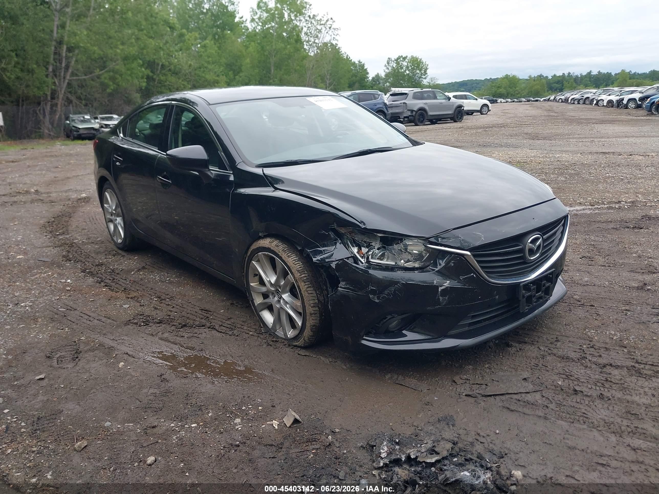 2015 Mazda 6 i Touring, VIN JM1GJ1V62F1173441 — Front end