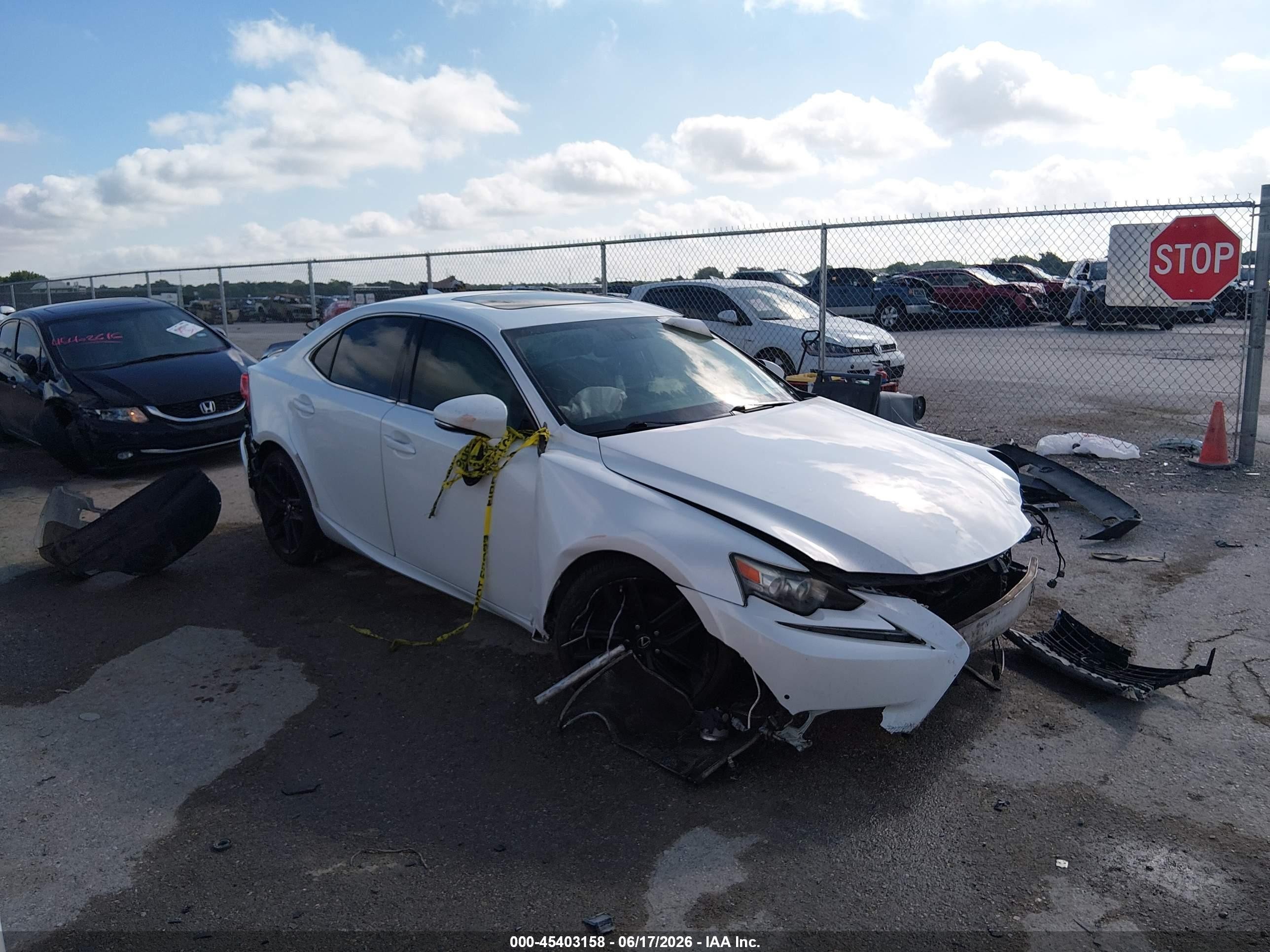2014 Lexus IS 250, VIN JTHBF1D28E5016142 — Front end