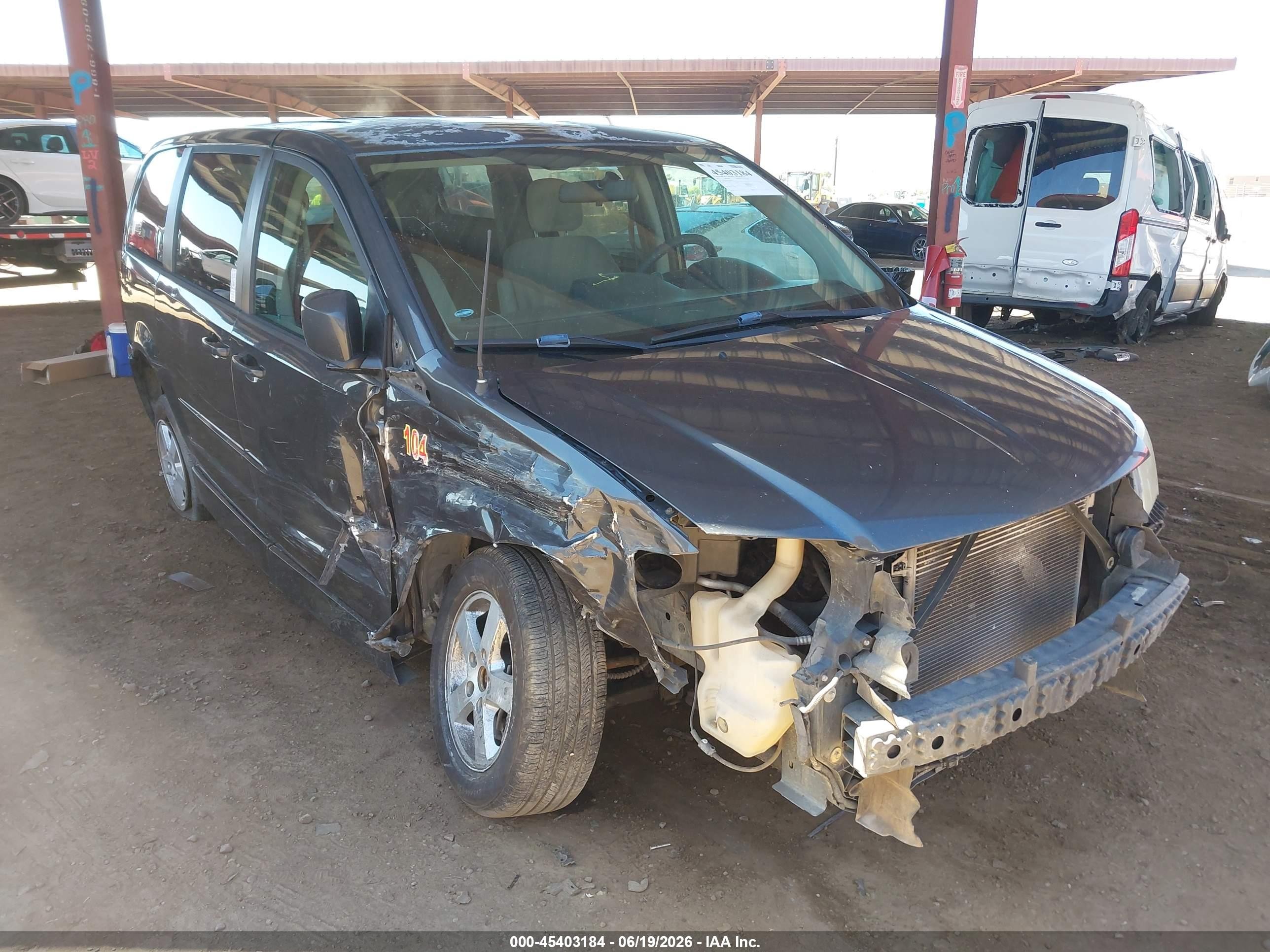 2011 Dodge Grand Caravan Mainstreet, VIN 2D4RN3DG7BR643877 — Not stated