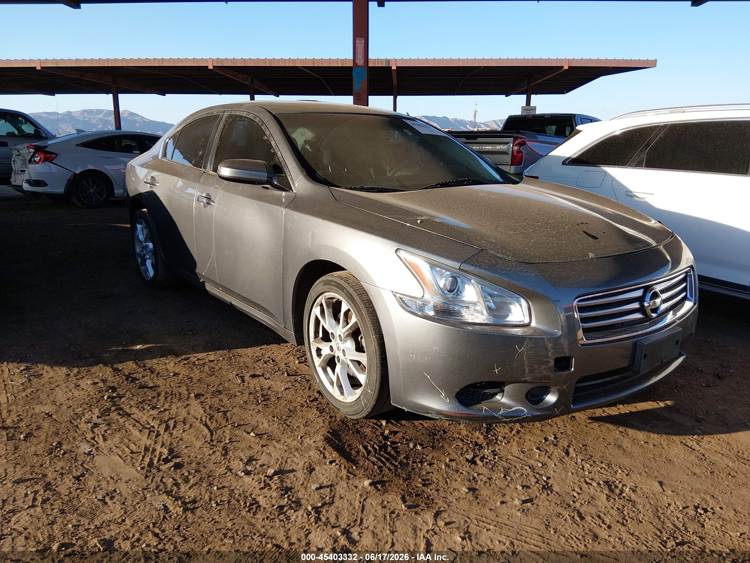 2014 Nissan Maxima SV, VIN 1N4AA5AP6EC477263 — Зад