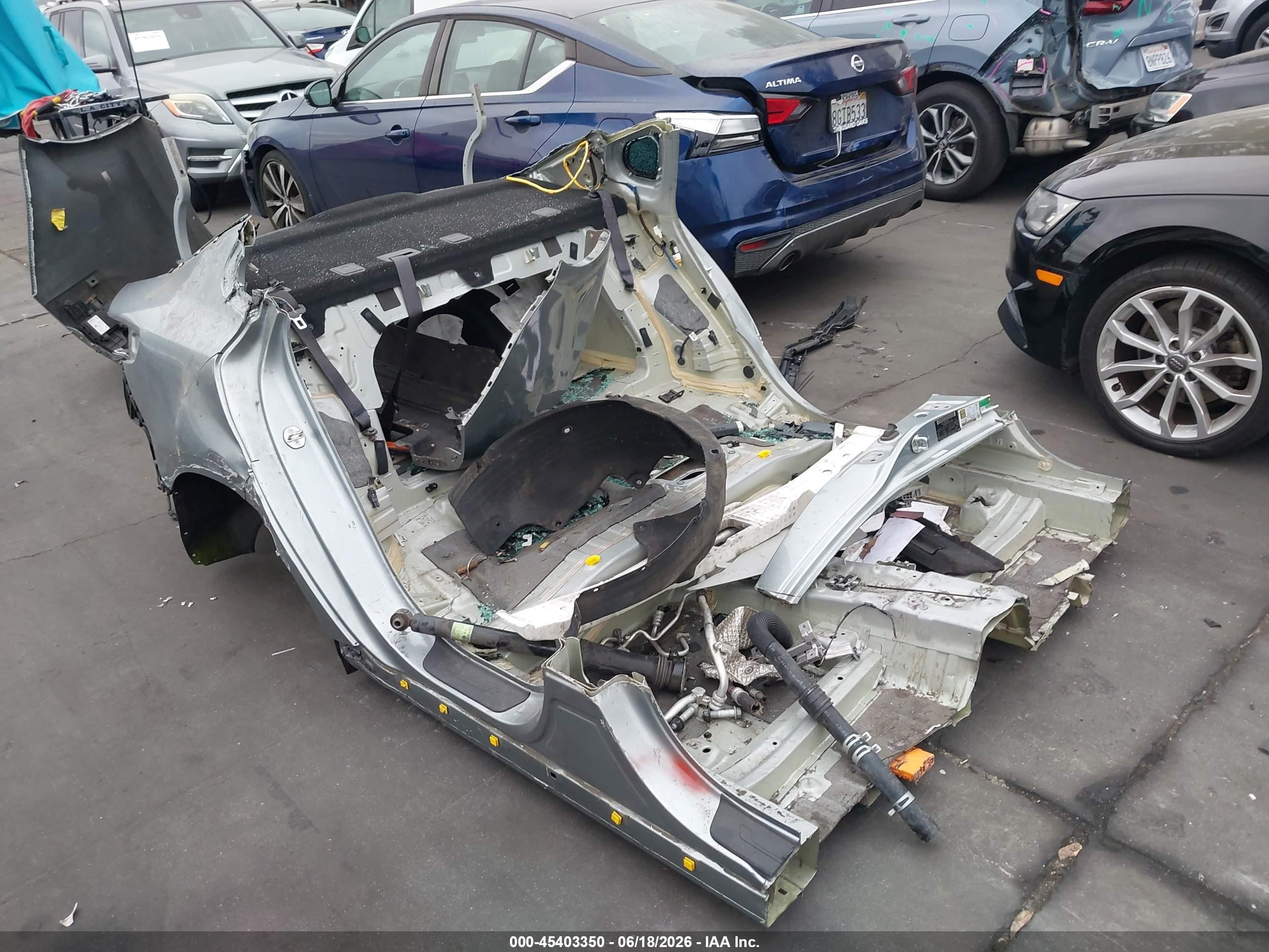2017 Kia Optima, VIN KNAGT4LE9H5009182 — Stripped