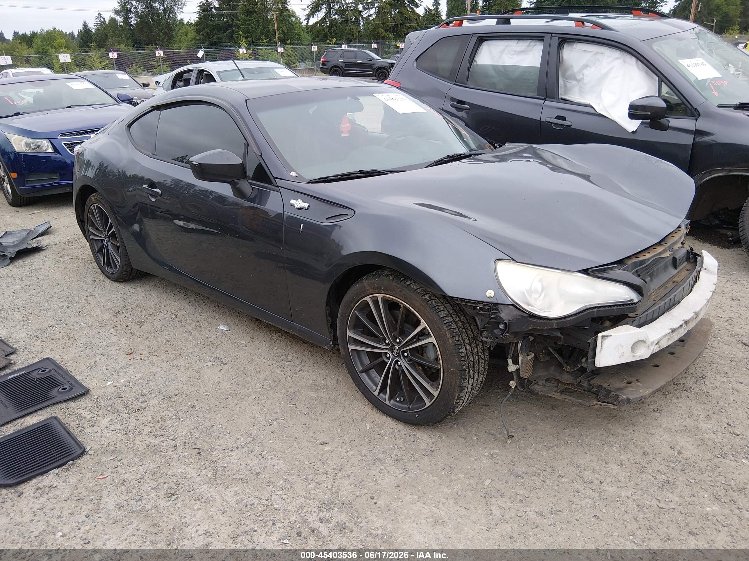 2013 Scion FR-S, VIN JF1ZNAA18D1709934 — Front end
