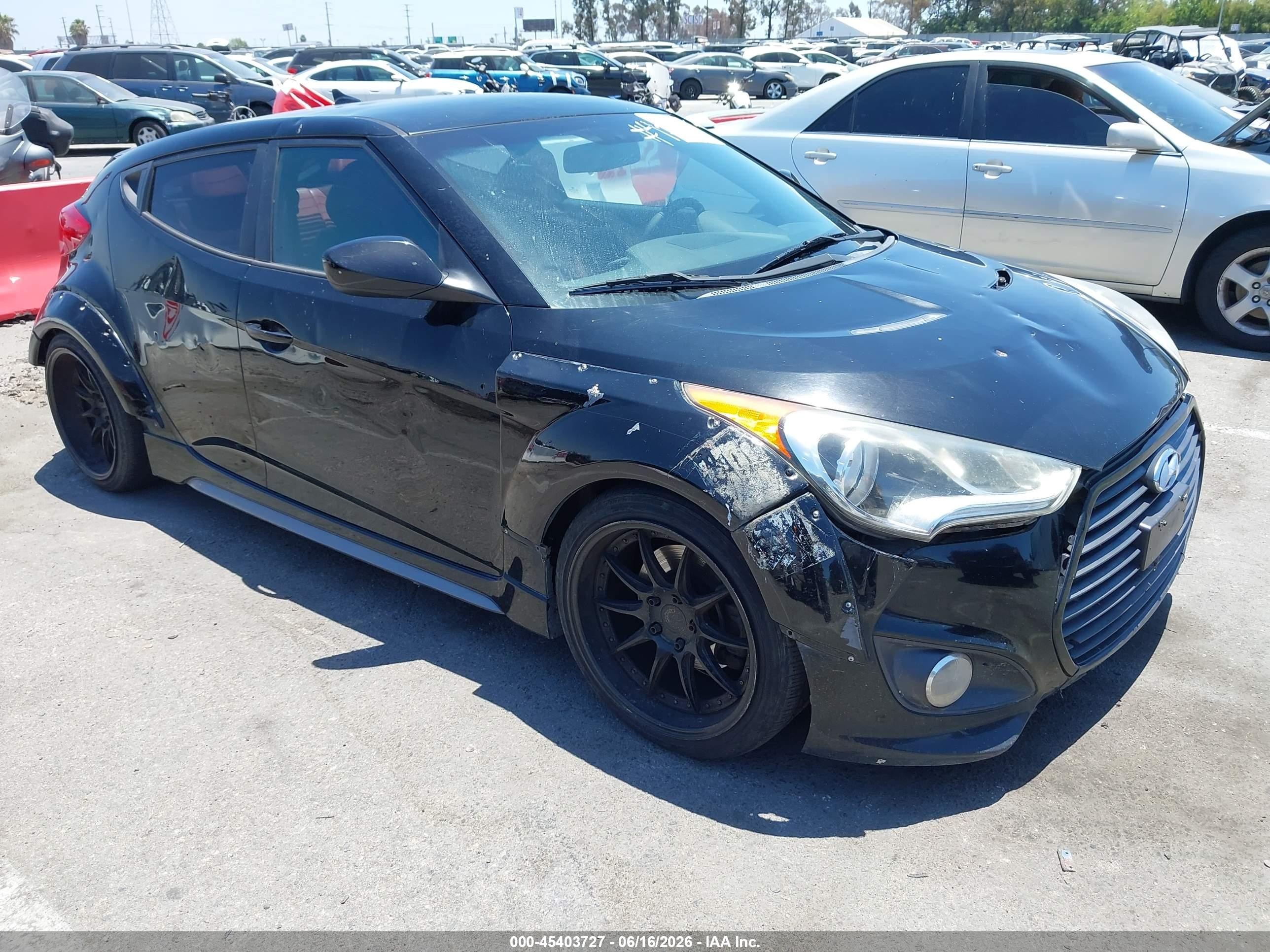 2015 Hyundai Veloster Turbo, VIN KMHTC6AE3FU241159 — Обычный износ