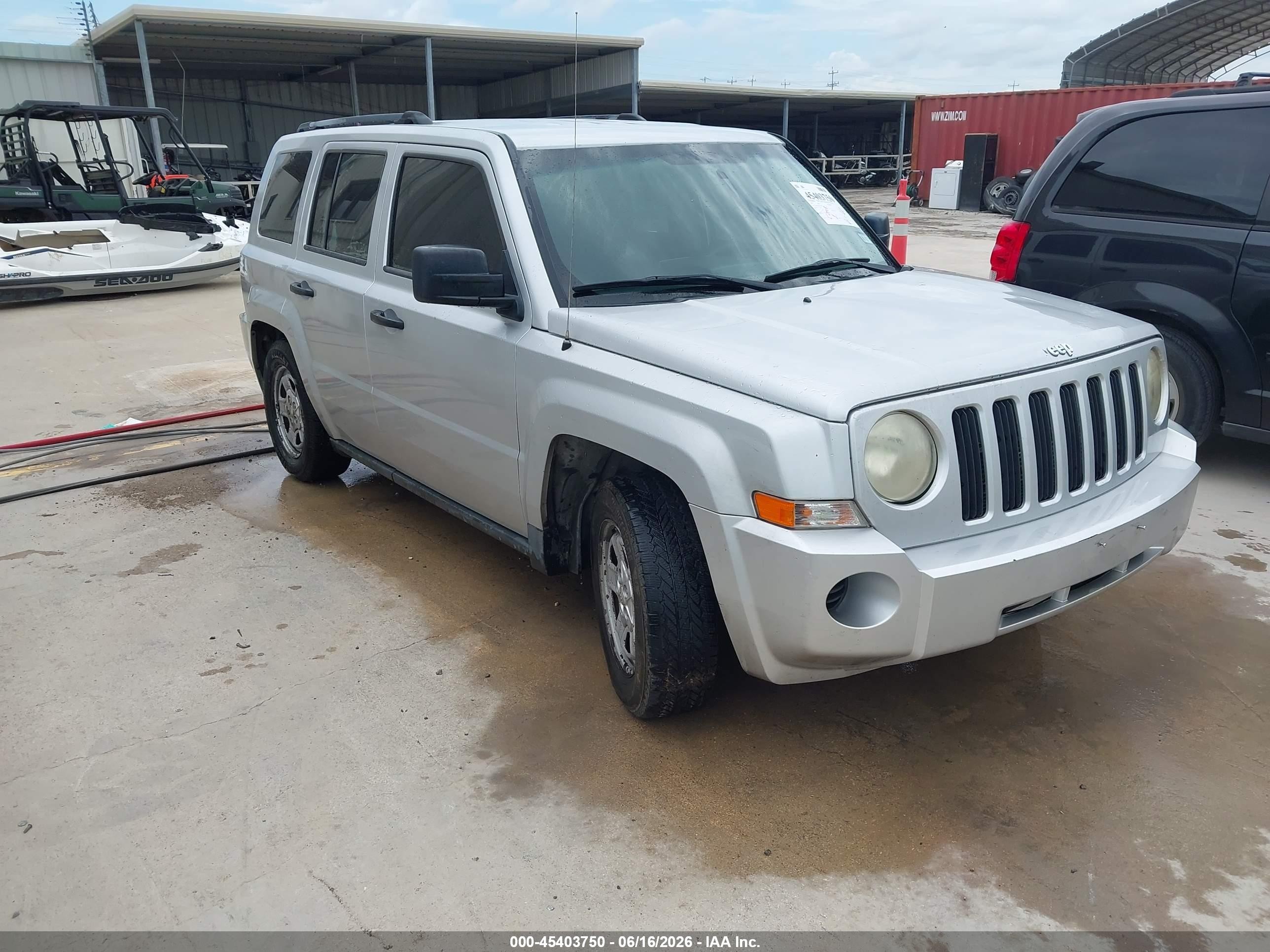 2007 Jeep Patriot Sport, VIN 1J8FT28W17D326293 — Hail