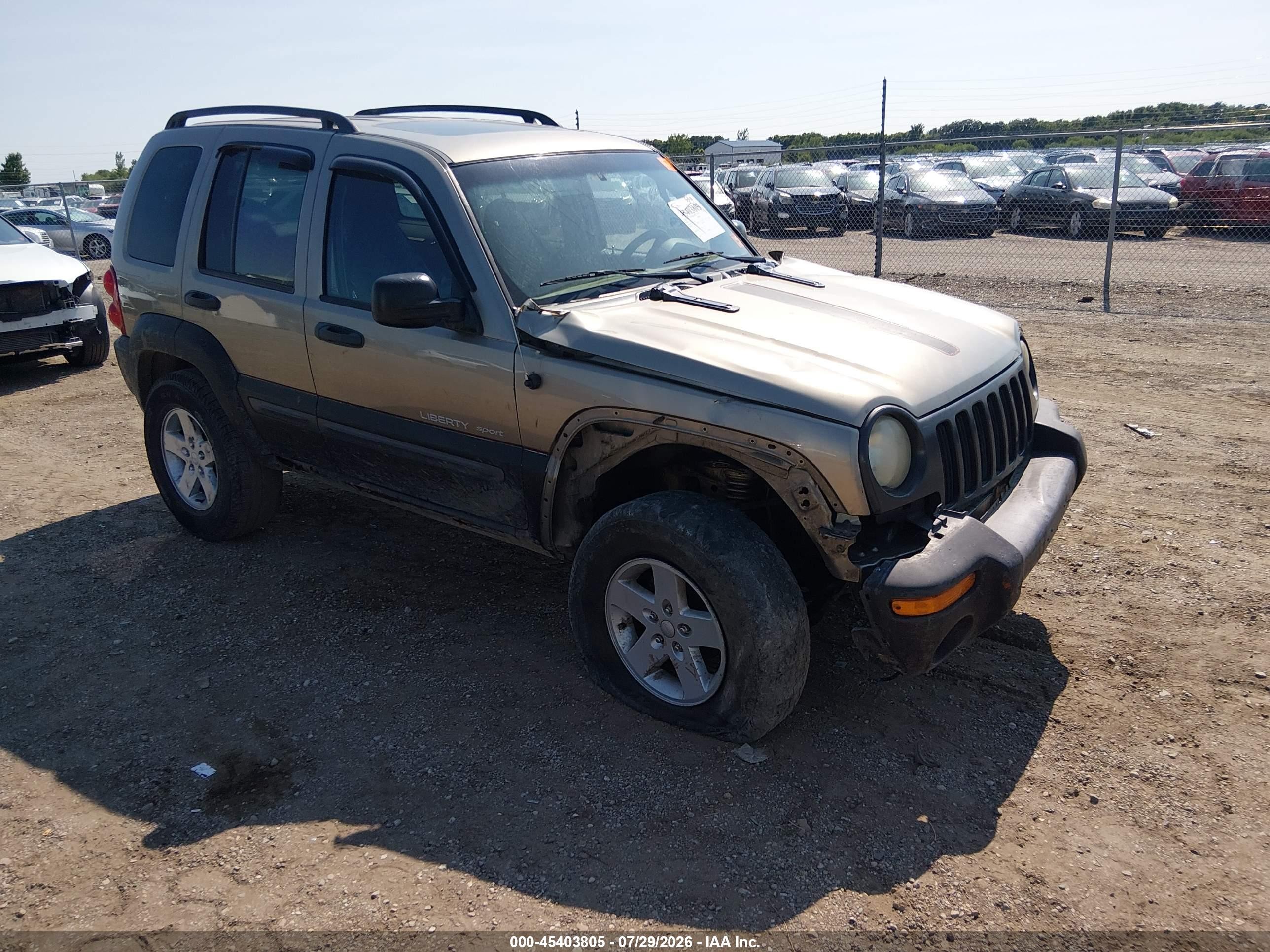 2003 Jeep Liberty Sport, VIN 1J4GL48KX3W706519 — Обычный износ