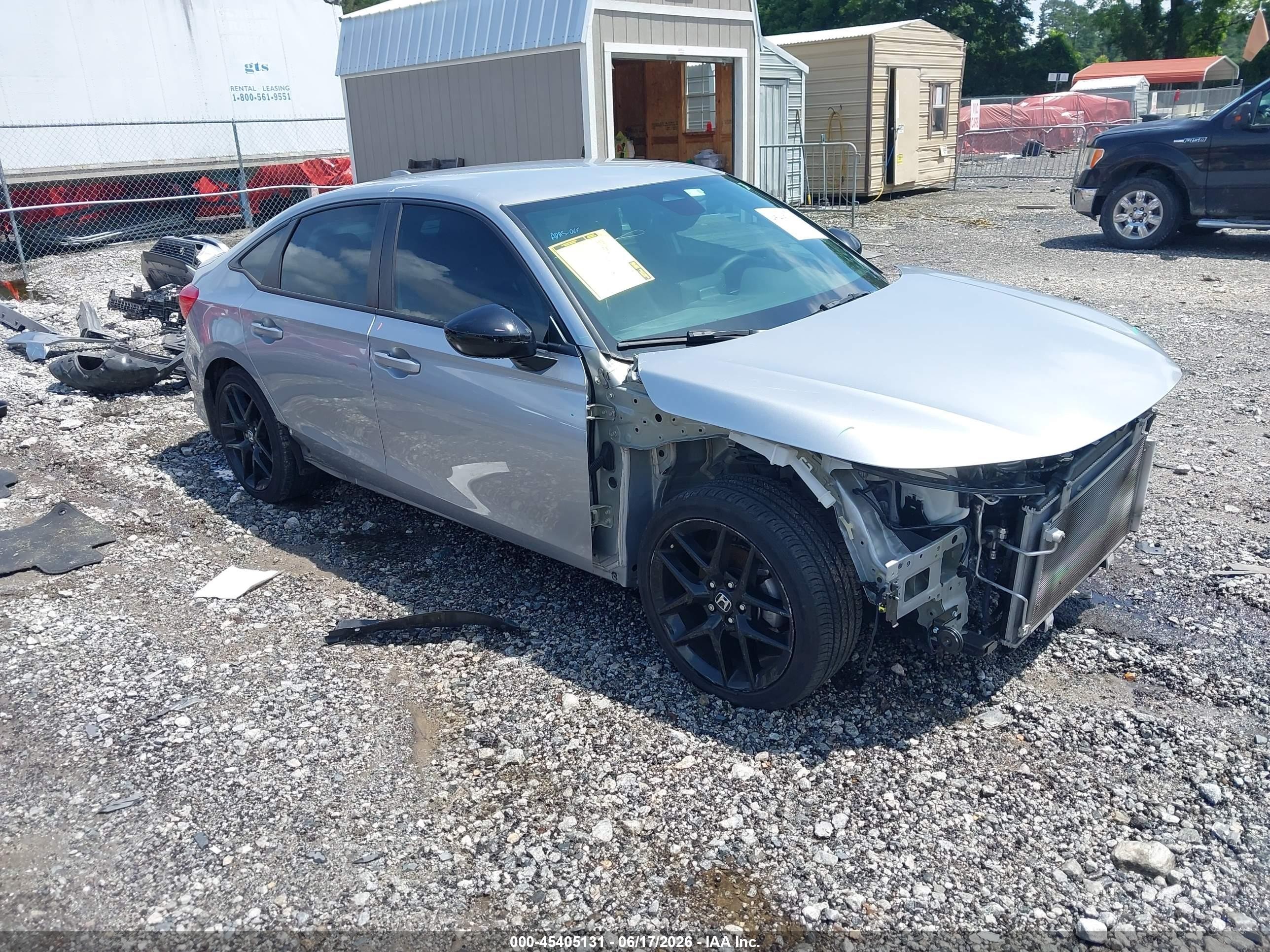 2024 Honda Civic Sport, VIN 2HGFE2F56RH519820 — Stripped