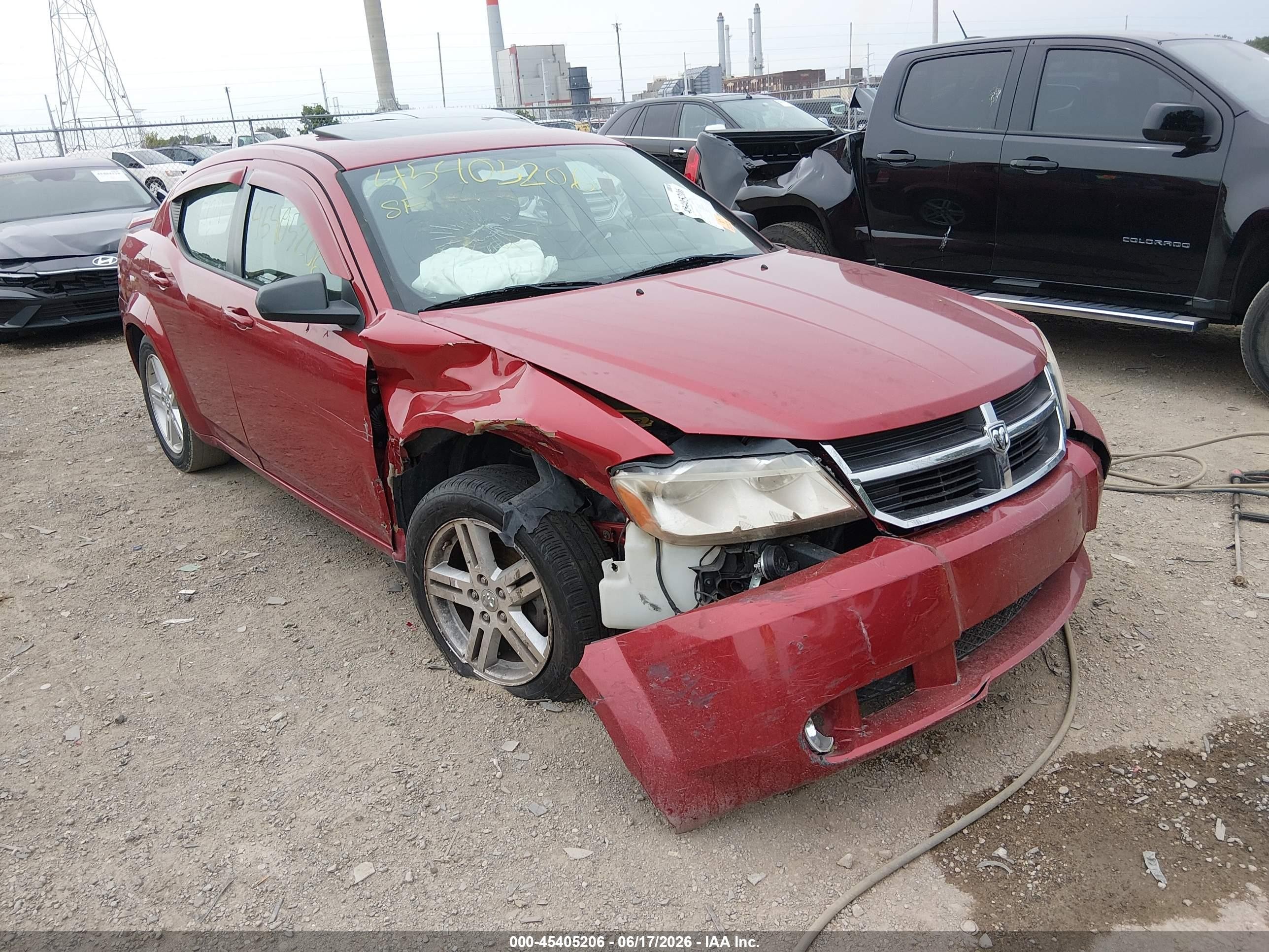 2009 Dodge Avenger SXT, VIN 1B3LC56B19N531901 — Перед