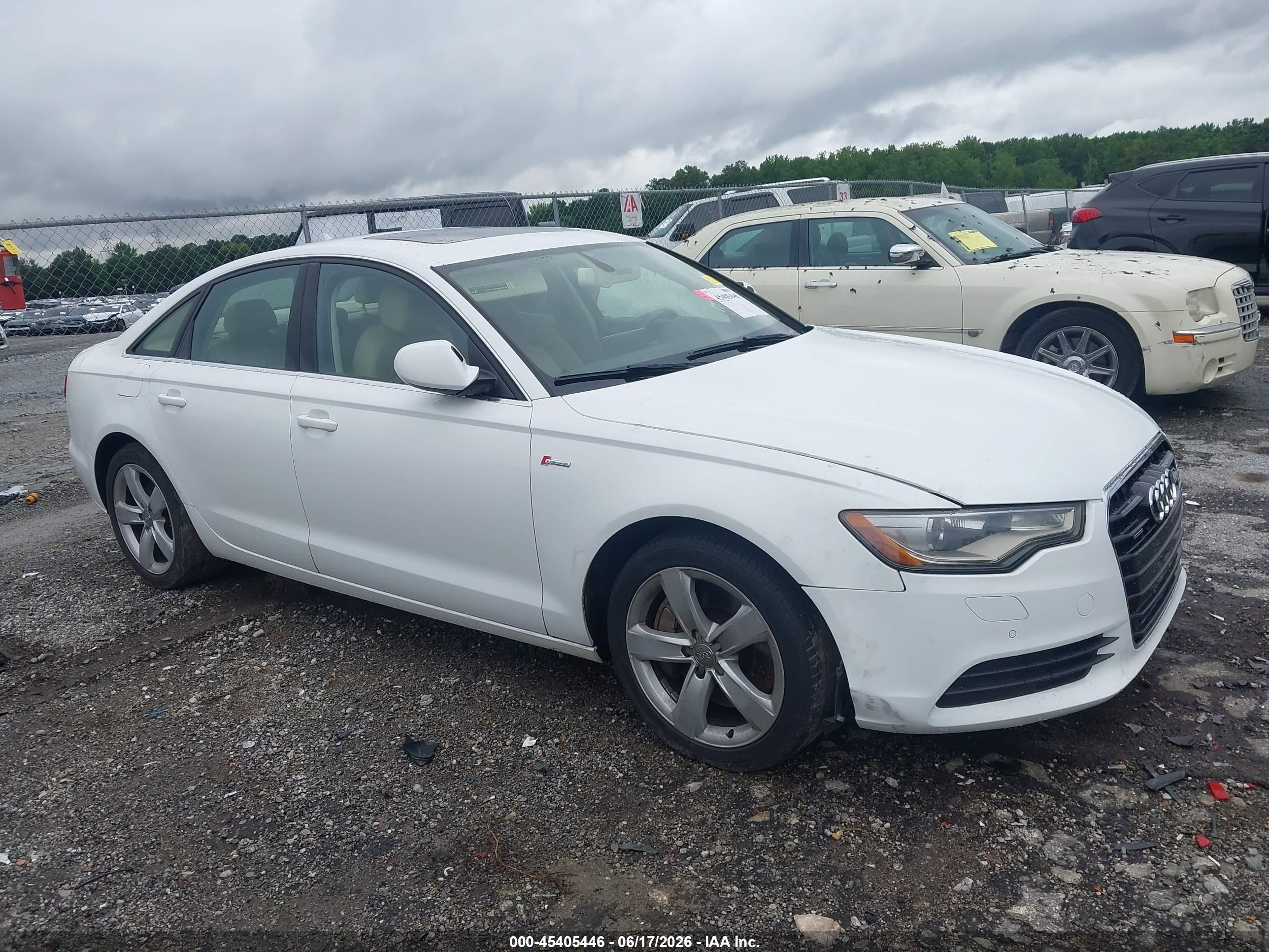 2012 Audi A6 Premium Plus, VIN WAUGGAFC0CN173247 — Front end