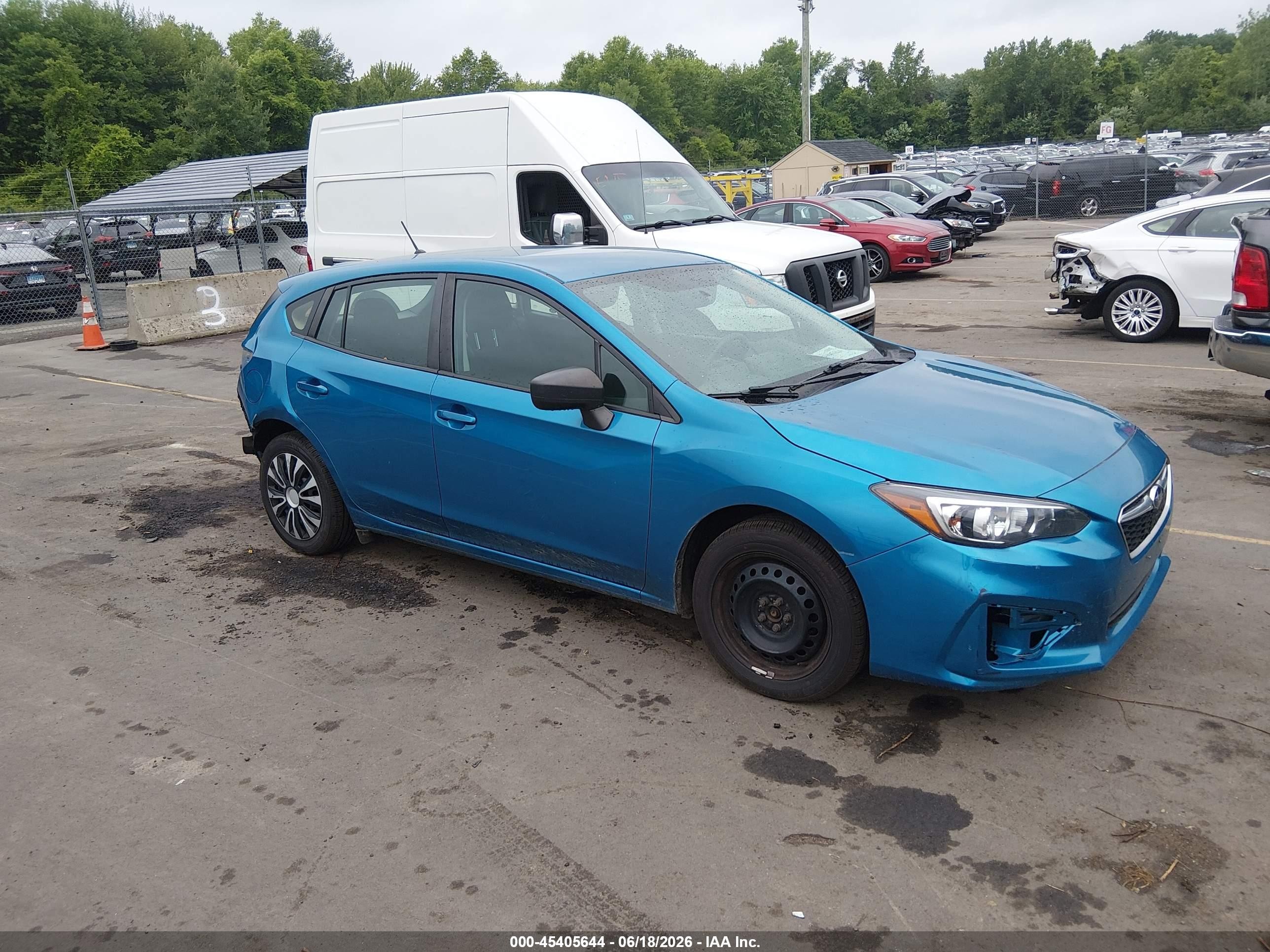 2019 Subaru Impreza, VIN 4S3GTAA67K3754285 — Rear end