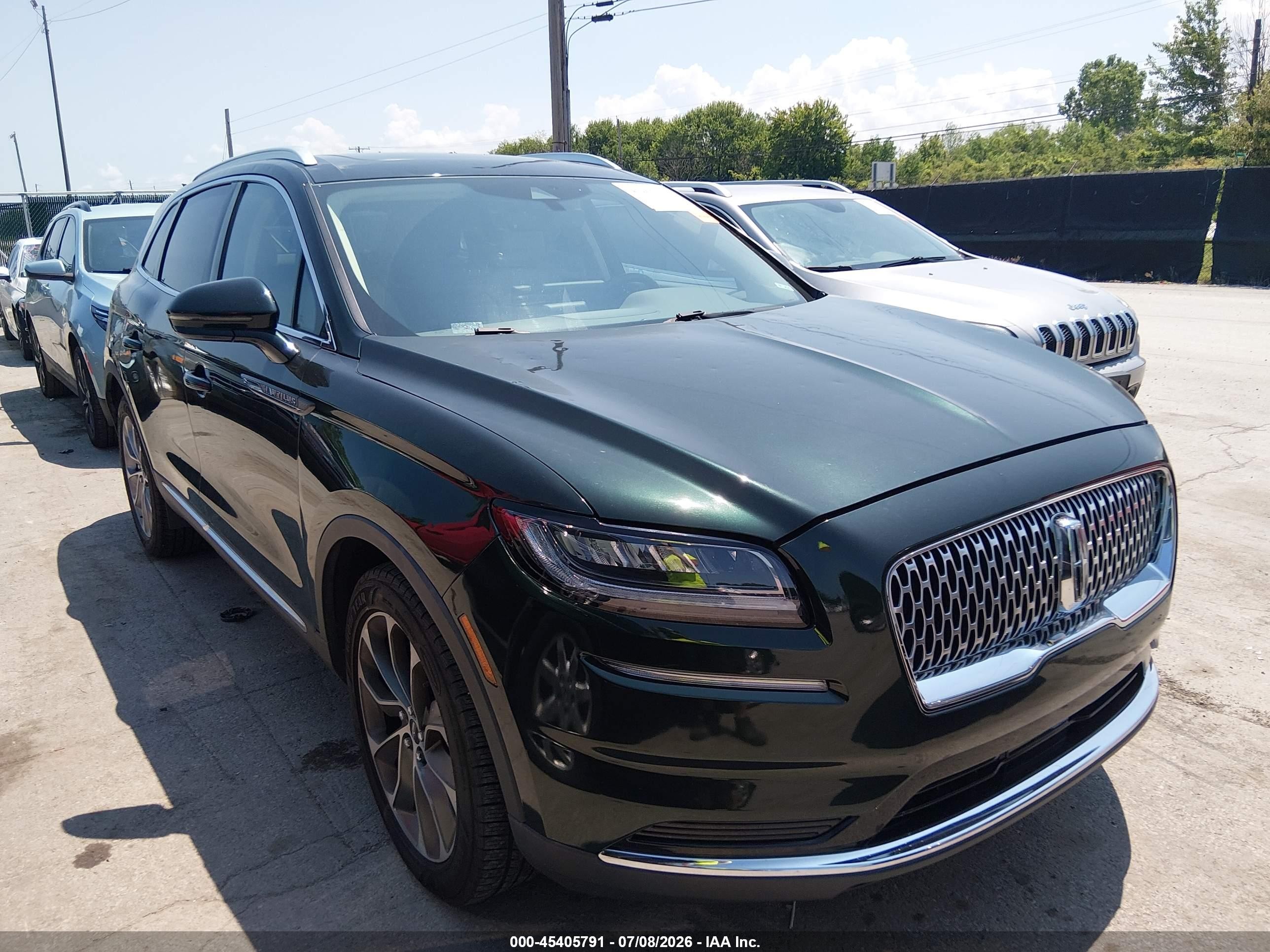 2021 Lincoln Nautilus Reserve, VIN 2LMPJ8KP2MBL04195 — Hail