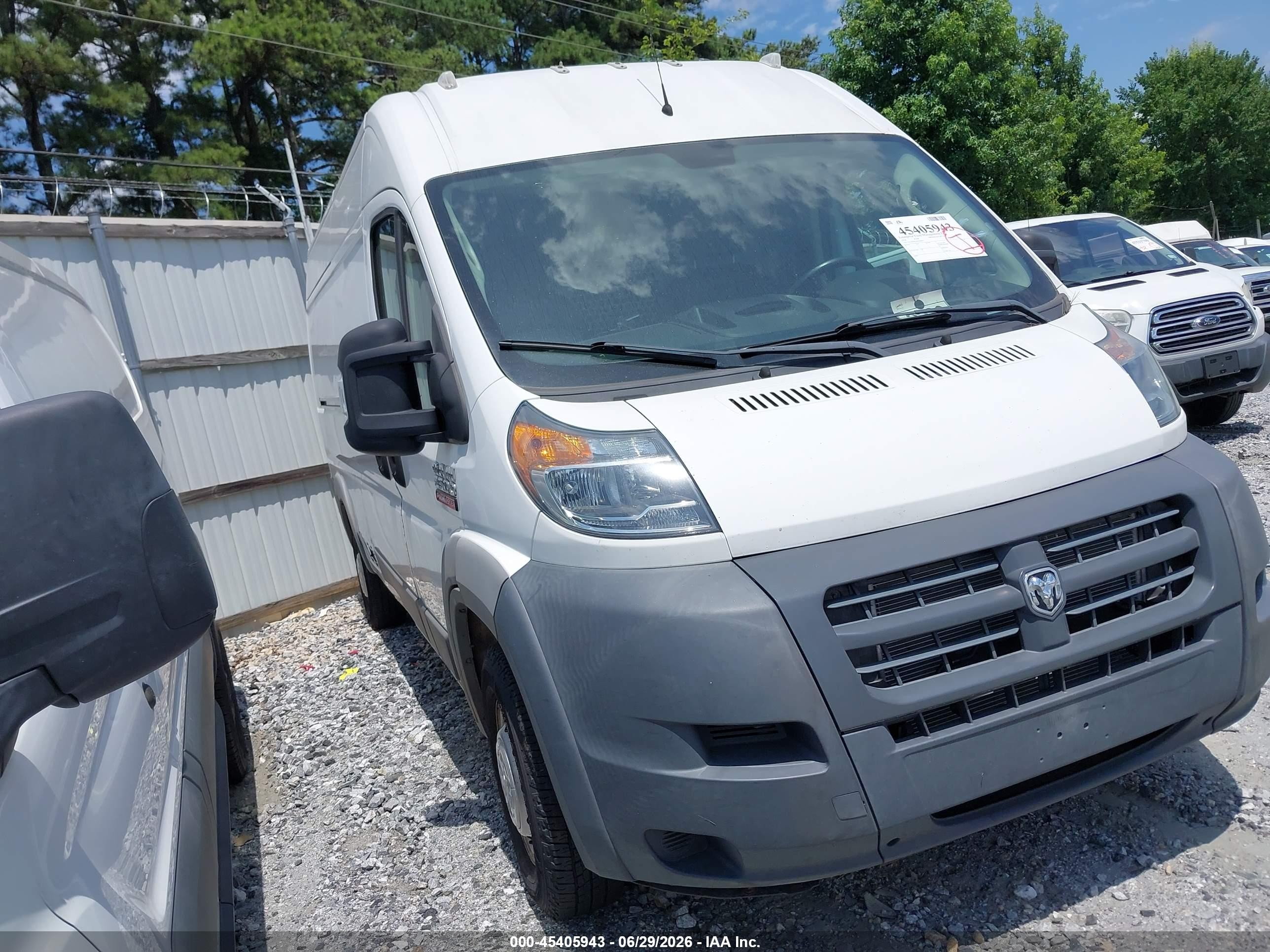 2018 Ram ProMaster Cargo, VIN 3C6TRVDGXJE104650 — Repossession