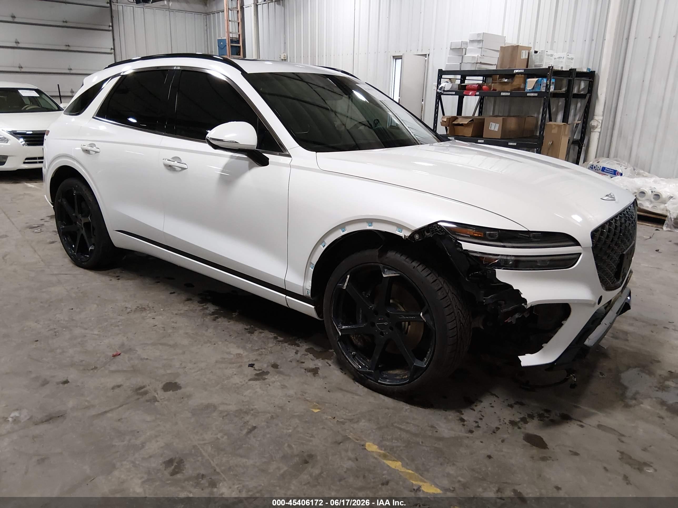 2022 Genesis GV70 Sport, VIN KMUMCDTC0NU037066 — Front end