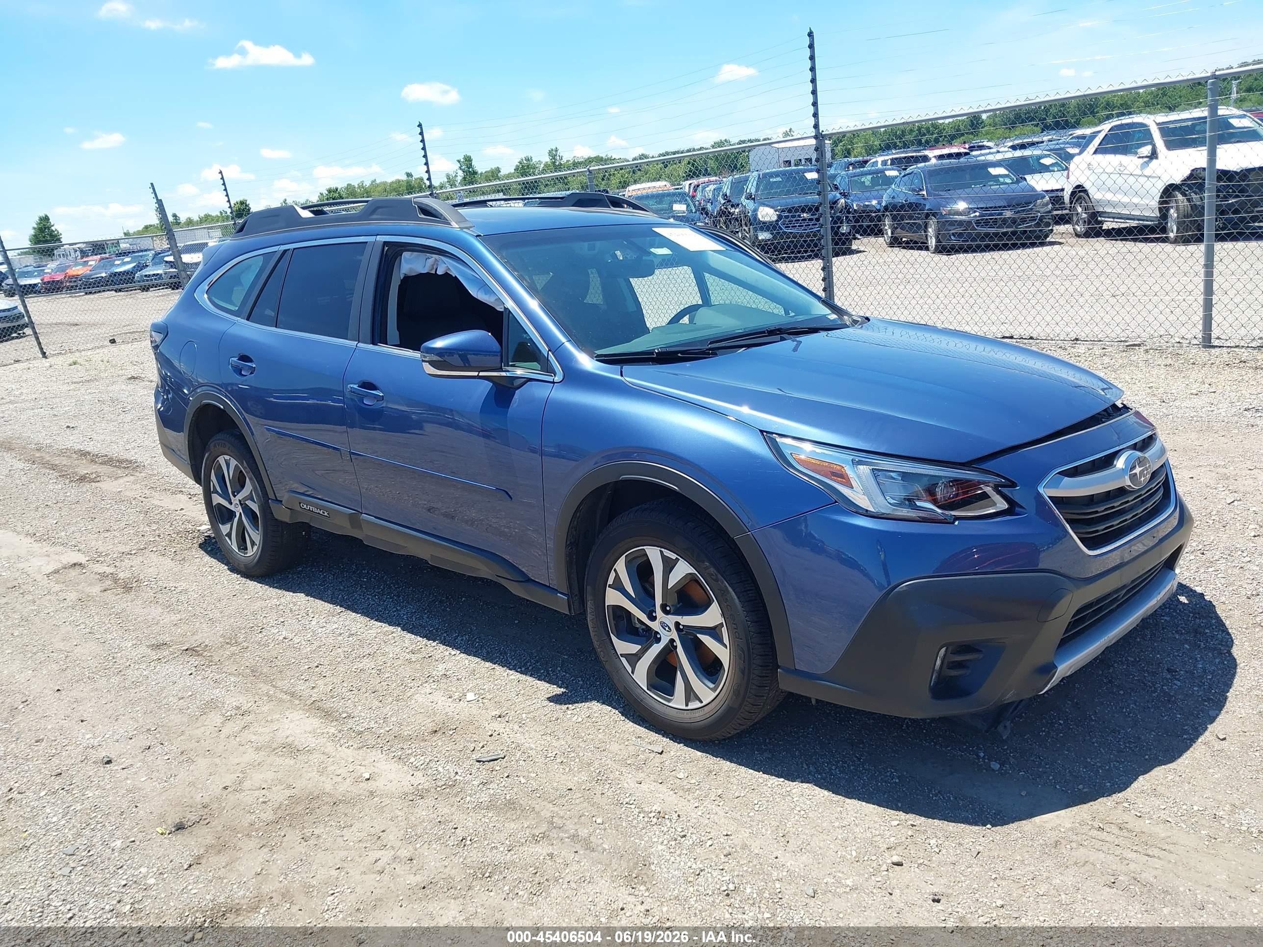 2022 Subaru Outback Limited, VIN 4S4BTANC1N3192359 — Side